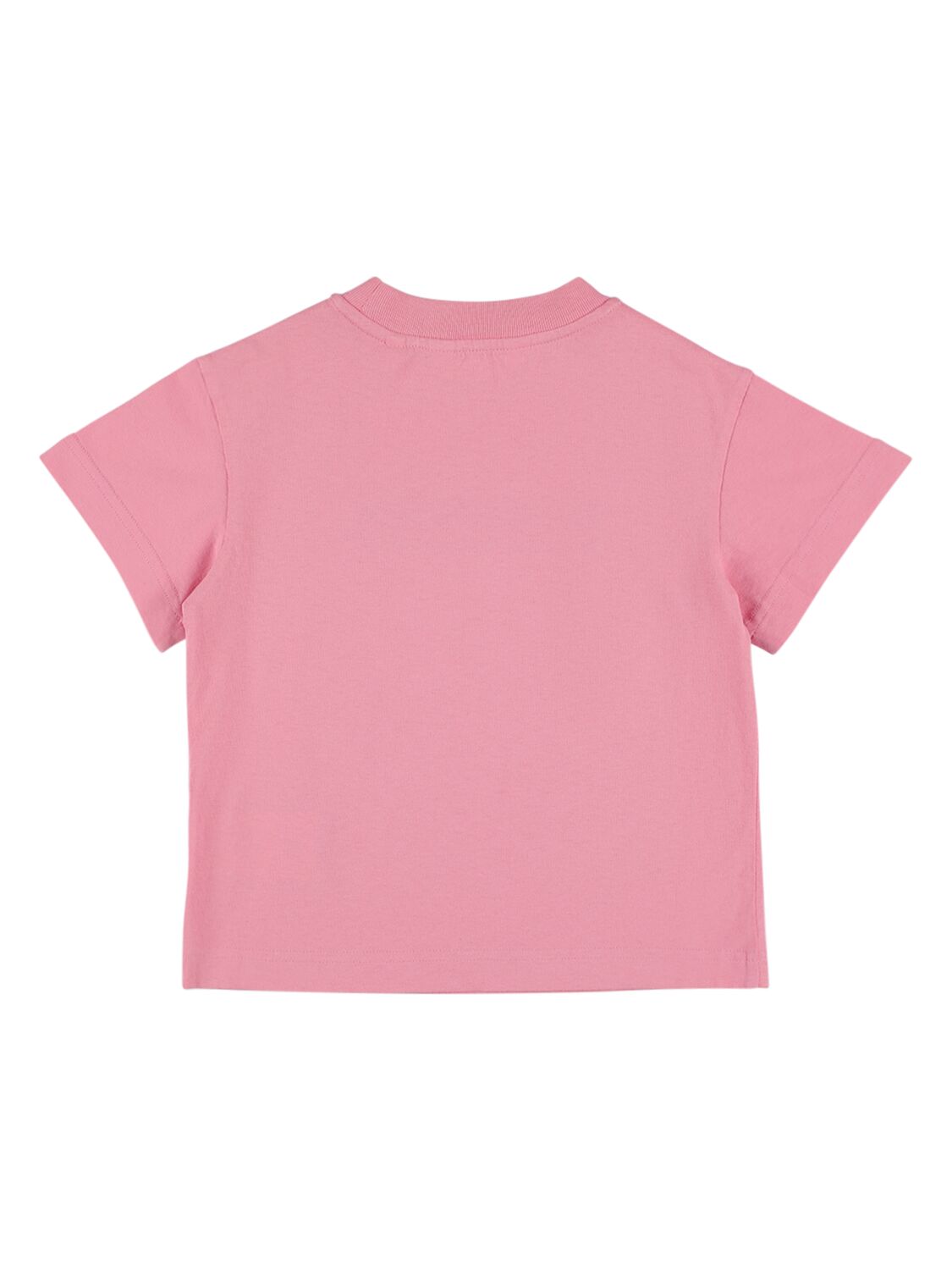 Shop Palm Angels Pa Flames Cotton T-shirt In Rose