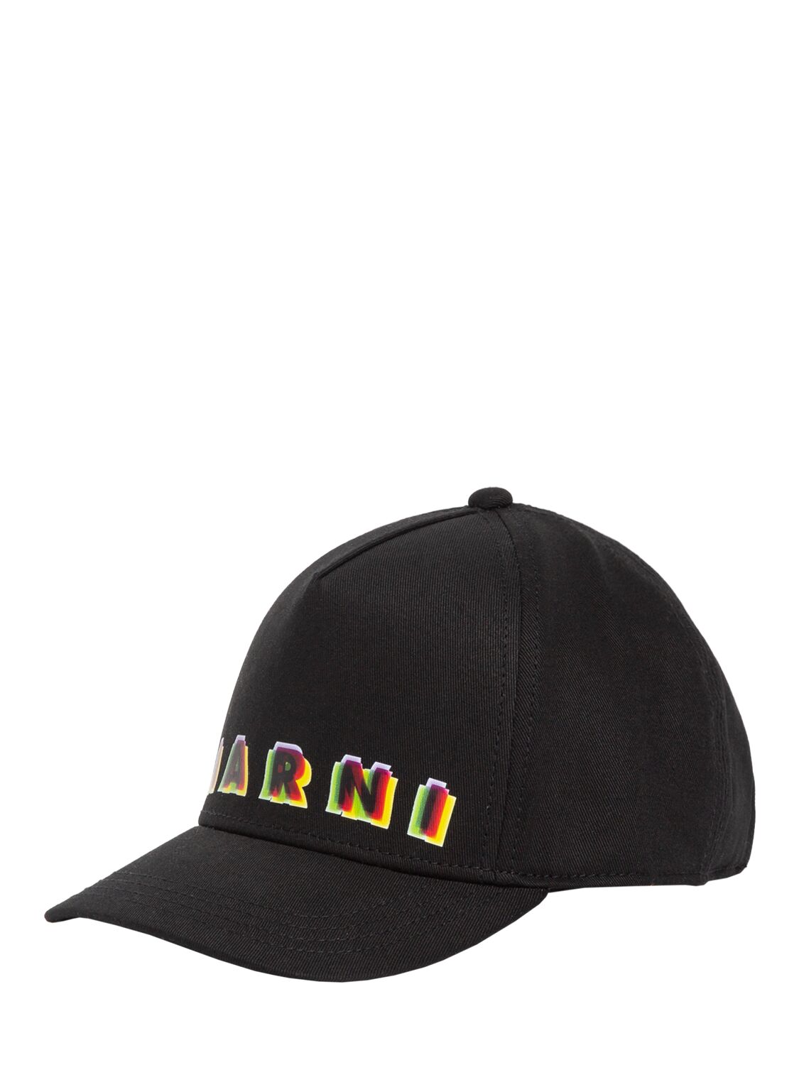 Shop Marni Junior Cotton Gabardine Baseball Hat In 블랙