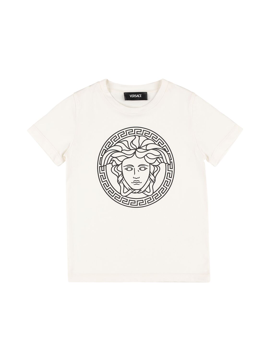 Printed Medusa Cotton Jersey T-shirt