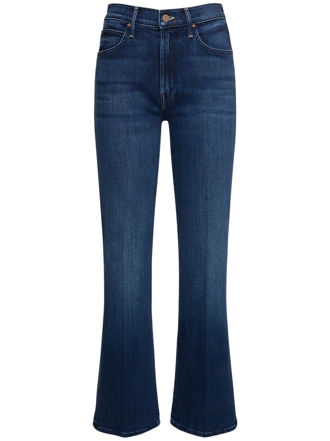 Shop Mother The Kick It Straight Jeans In Blue