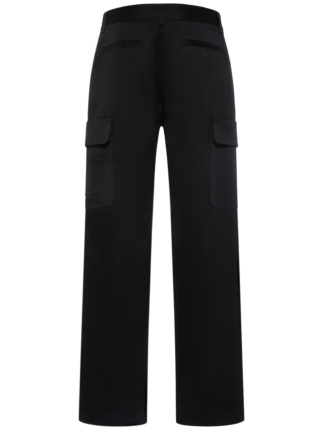 Shop Versace Tailored Wool Twill Formal Pants In Black