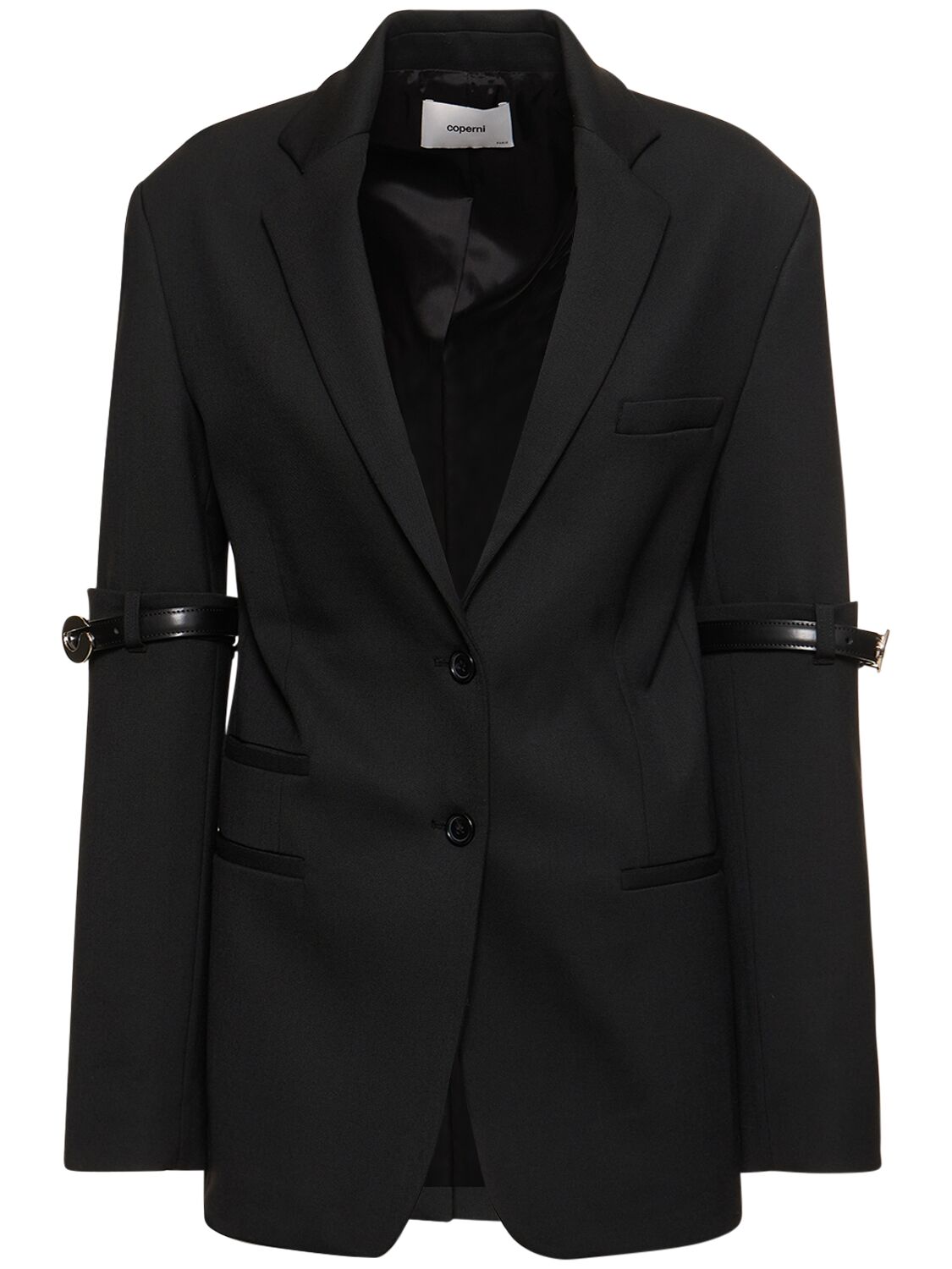 Shop Coperni Hybrid Oversized Tailored Jacket In Black
