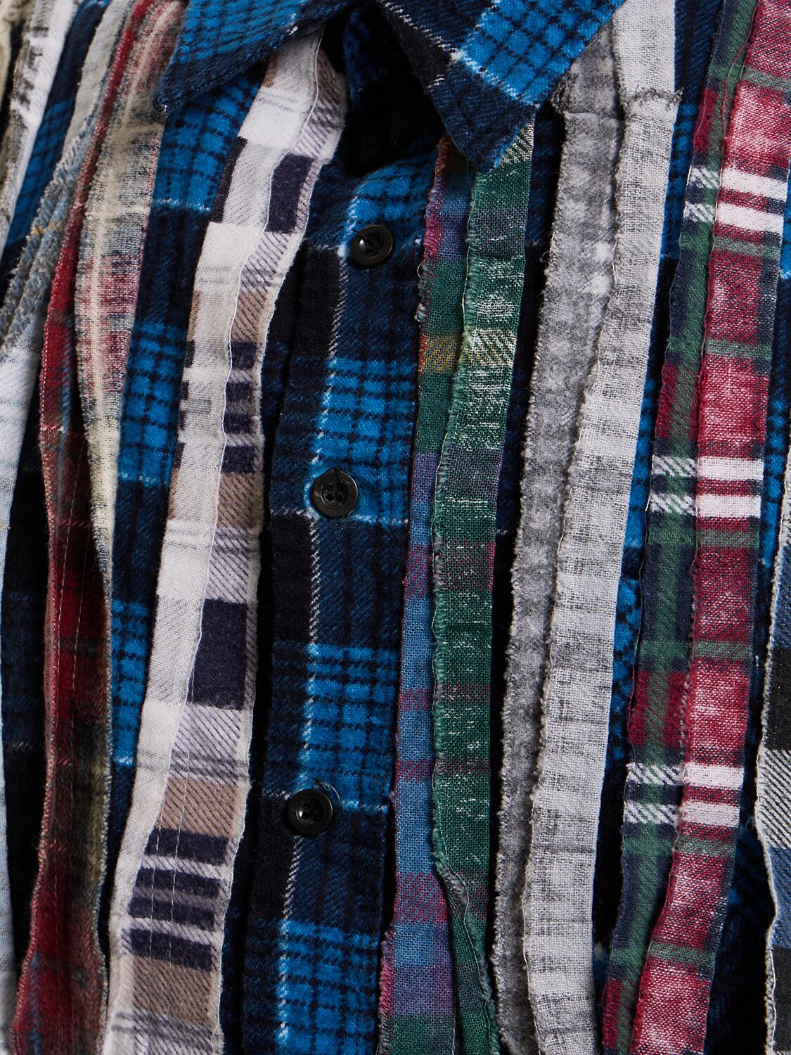 Shop Needles Ribbon Cotton Flannel Shirt In Multicolor