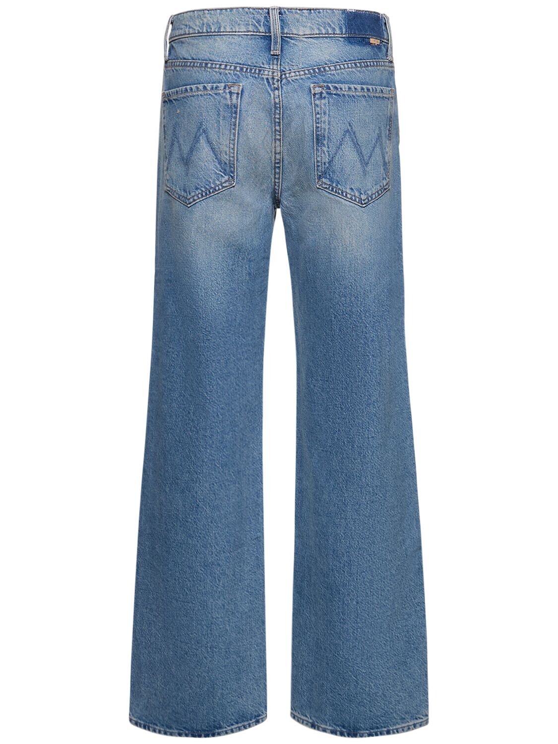 Shop Mother The Dodger Sneak High Rise Jeans In Blue
