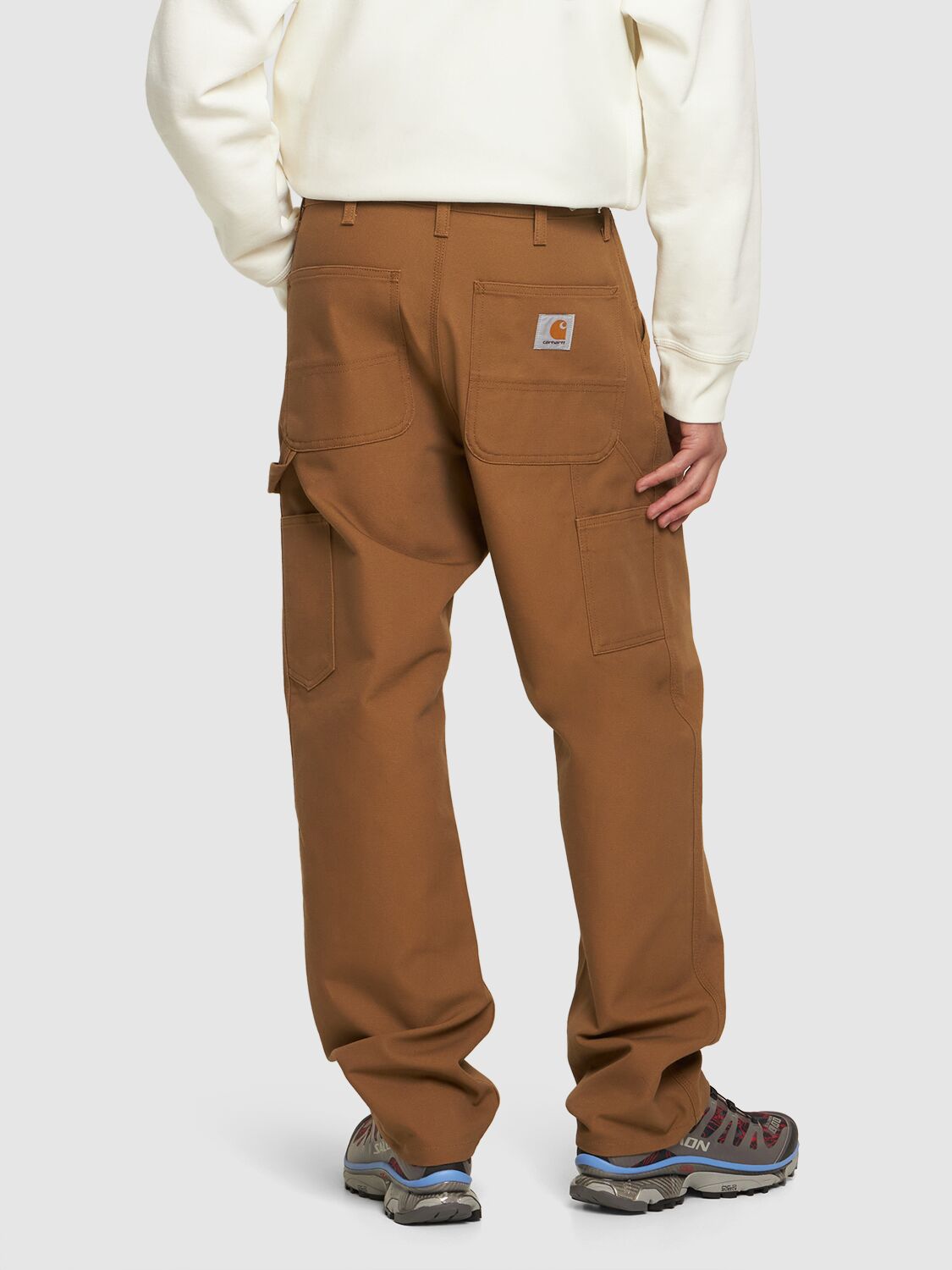 Shop Carhartt Single Knee "dearborn" Denim Jeans In Hamilton Brown