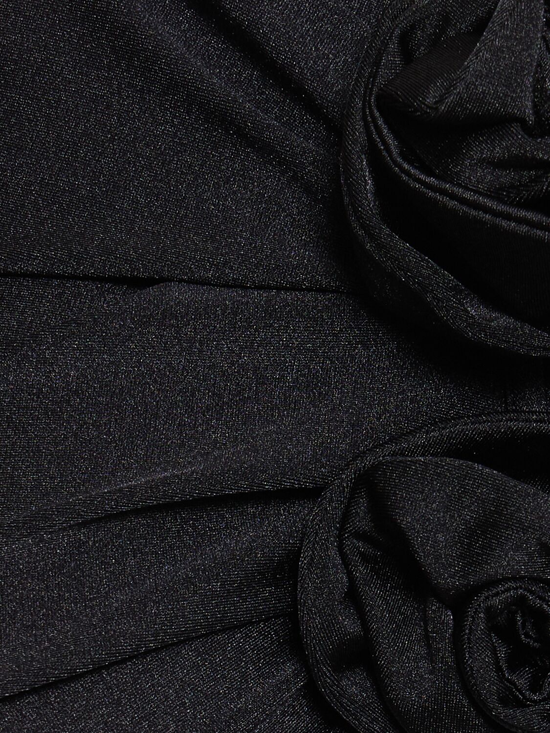 Shop Coperni Flower Jersey Top In Black