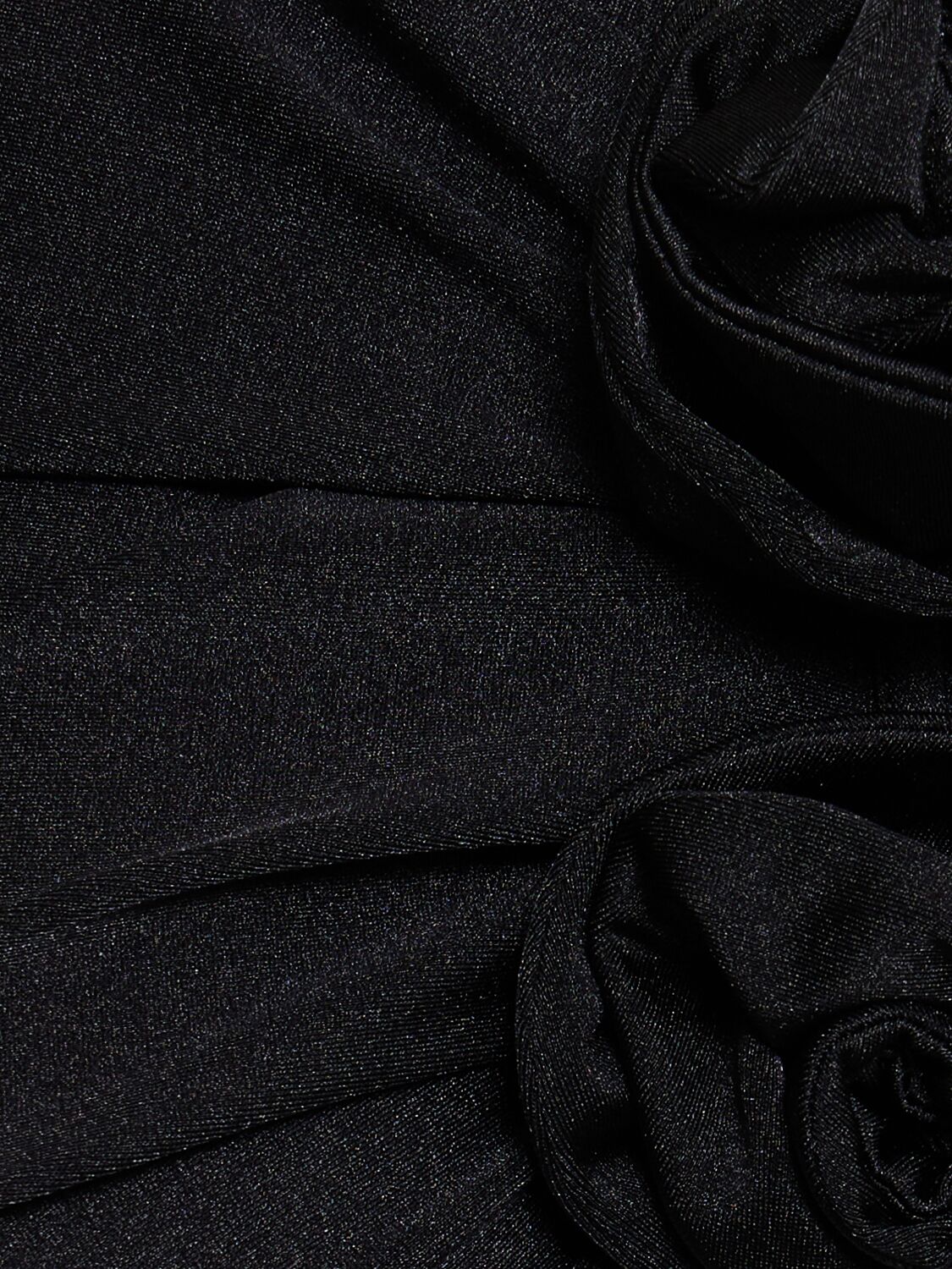 Coperni Flower-motif Stretch-jersey Top In Black