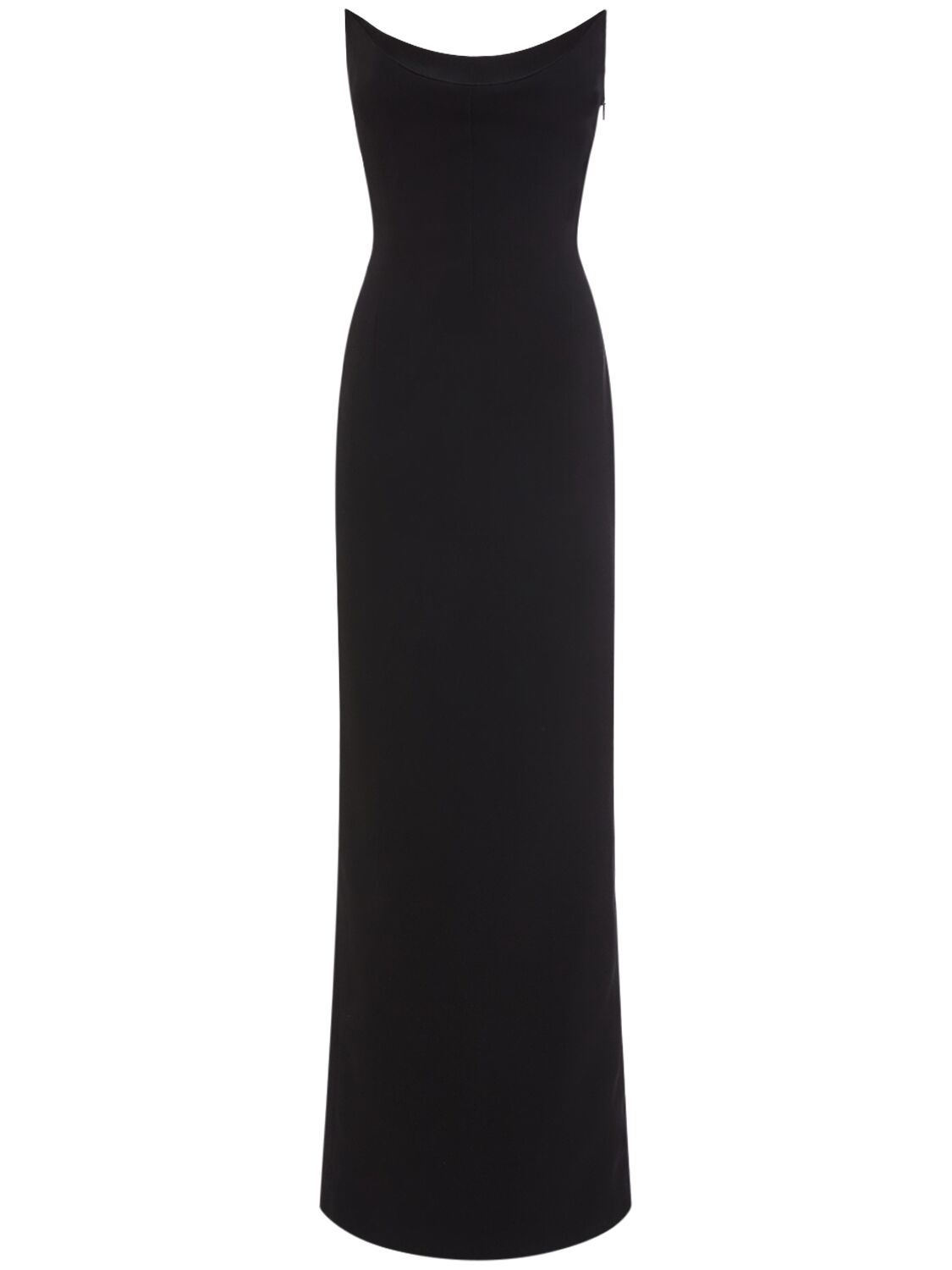 Versace 科技织物粘合长款连衣裙 In Black