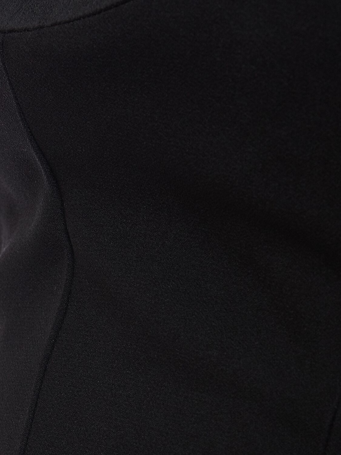 Shop Versace Techno Bonded Granité Gown In Black