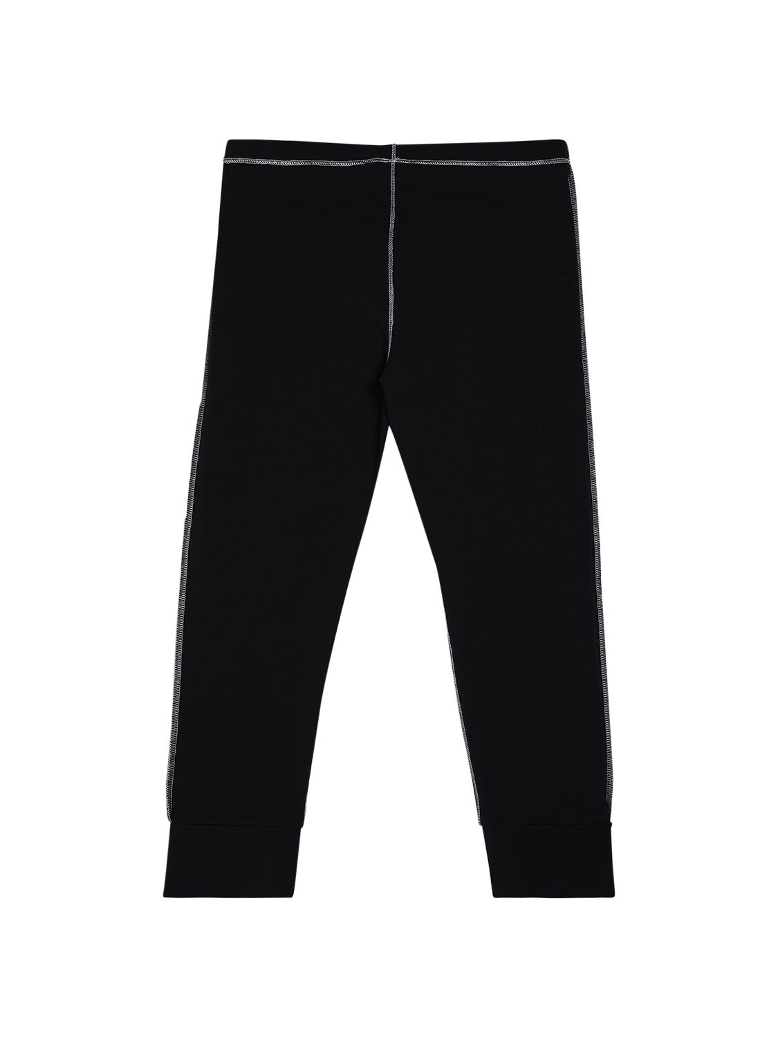 Shop Marni Junior Embroidered Logo Jersey Leggings In Black