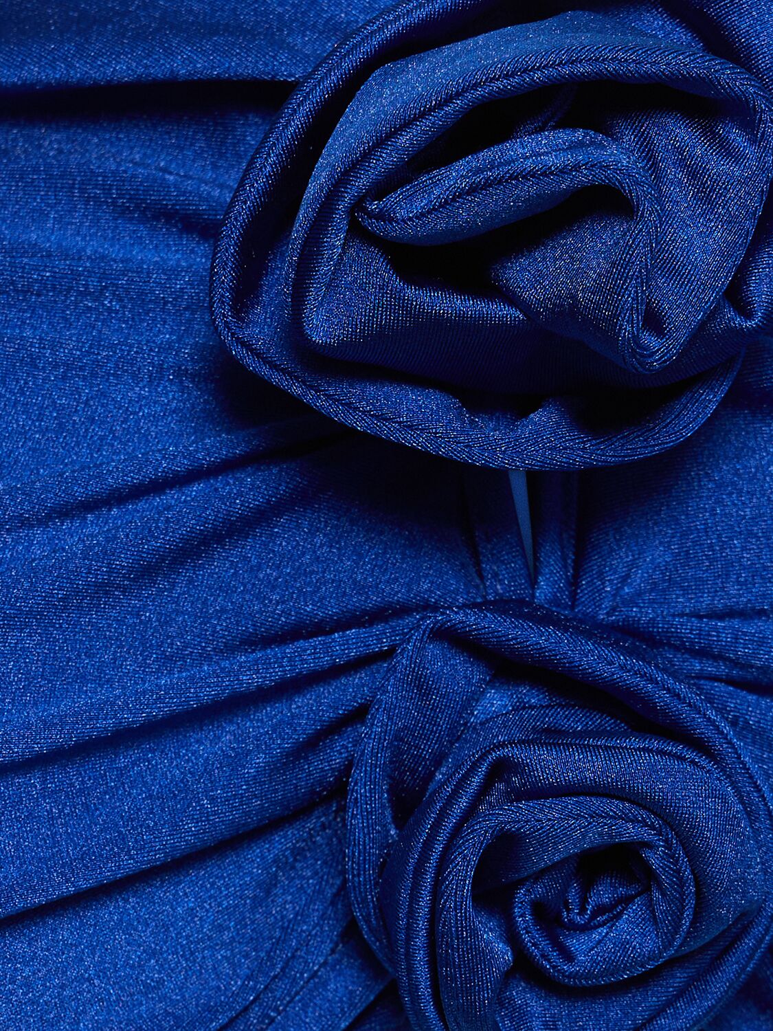Shop Coperni Flower Jersey Top In Blue