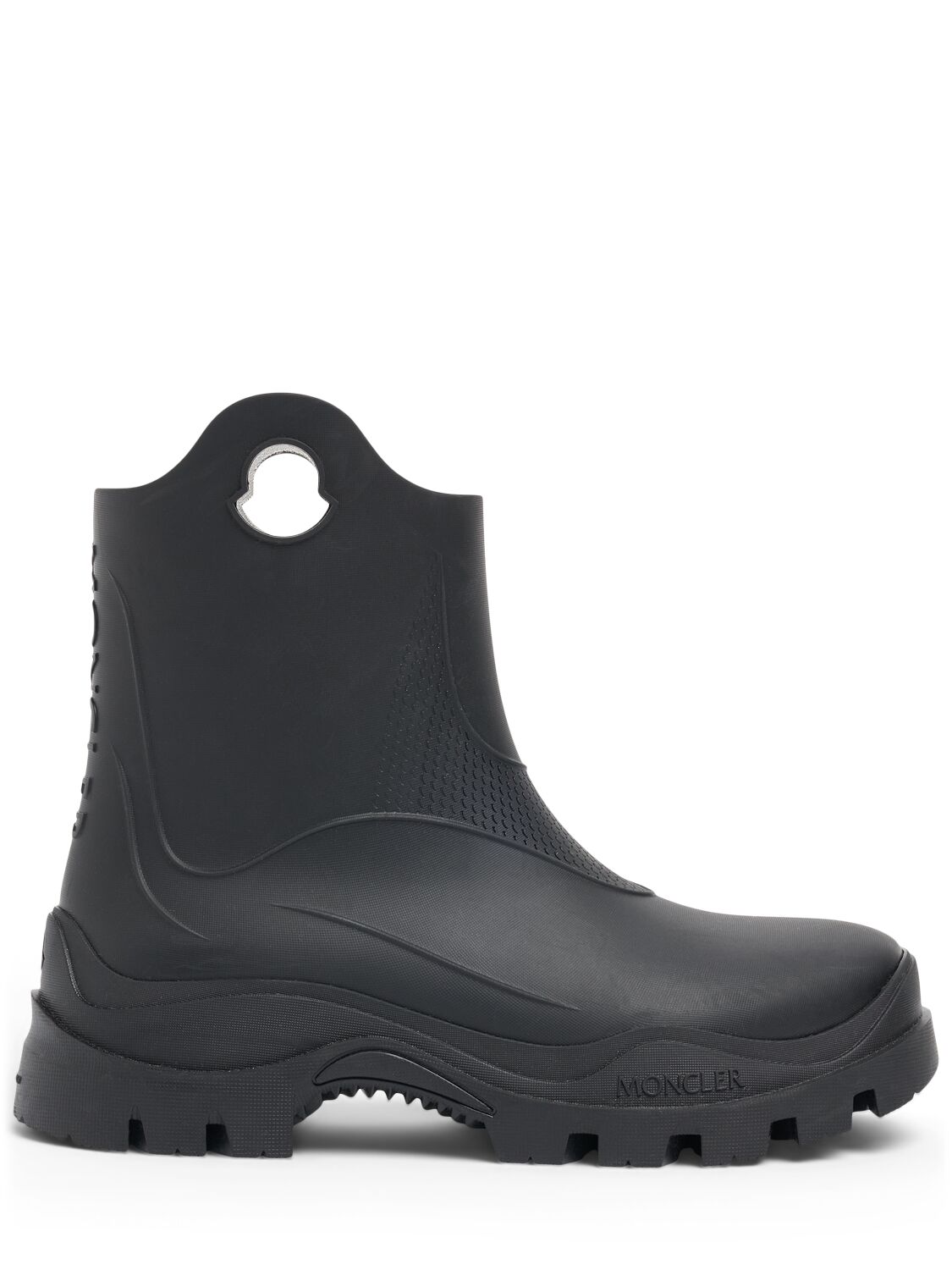Moncler 32mm Misty Rubber Rain Boots In 블랙