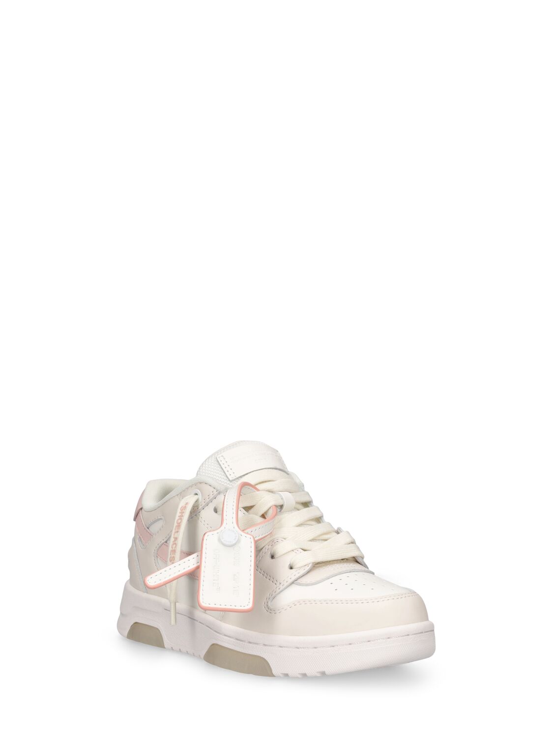 Shop Off-white Out Of Office Leather Blend Sneakers In 오프 화이트