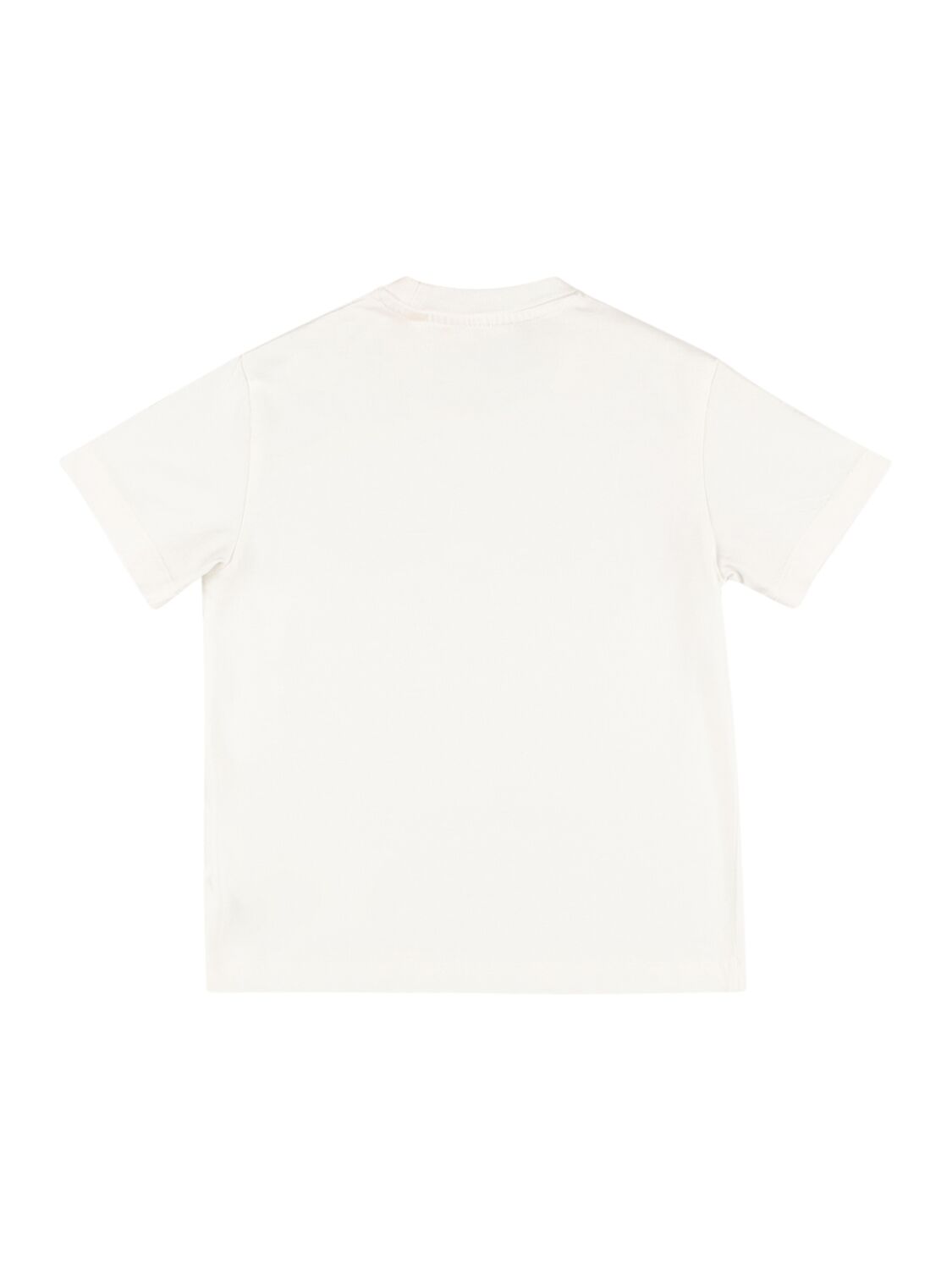 Shop Off-white Big Bookish Cotton T-shirt In White,fuchsia