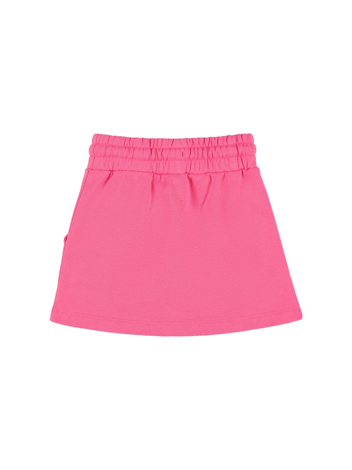 Shop Off-white Off Stamp Cotton Sweat Skirt In Fuchsia