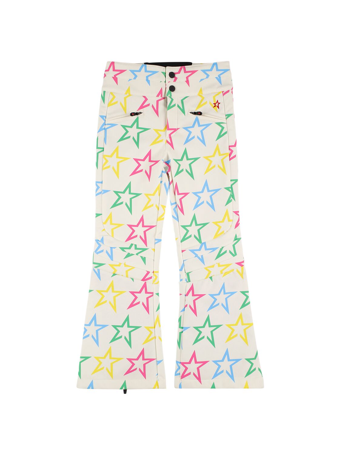 Perfect Moment Kids' Aurora High-waist Flared Ski Trousers In Multicolor
