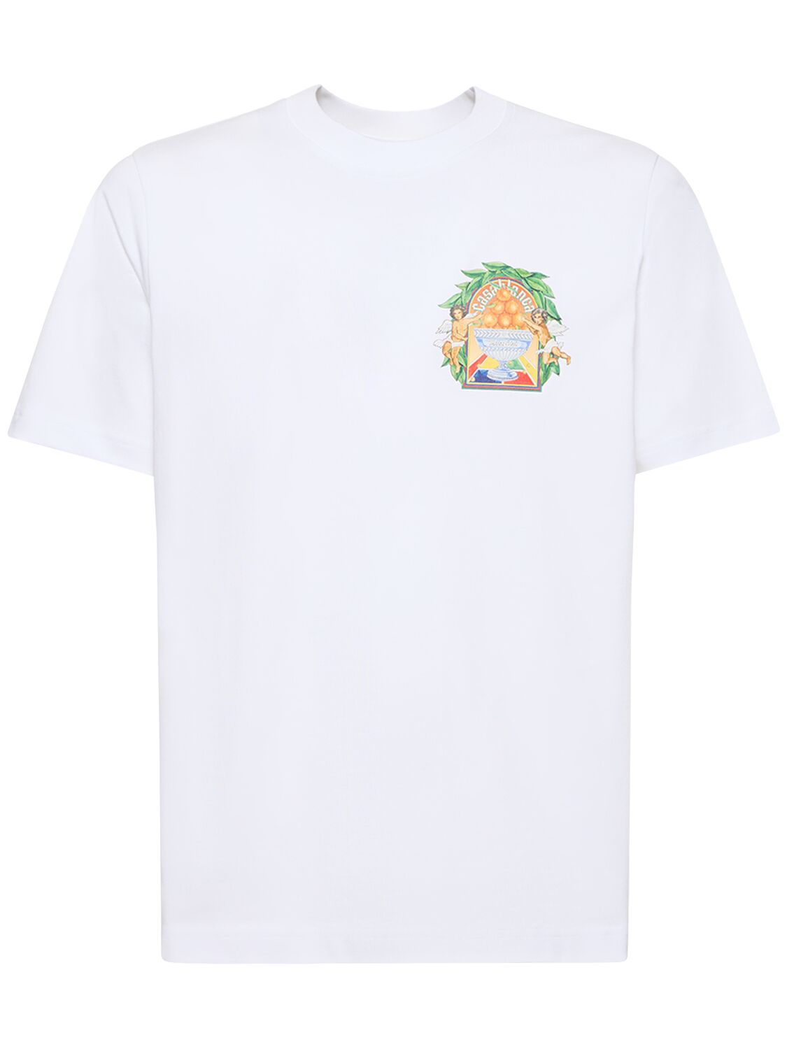 Shop Casablanca Lvr Exclusive Triomphe D'orange T-shirt In White