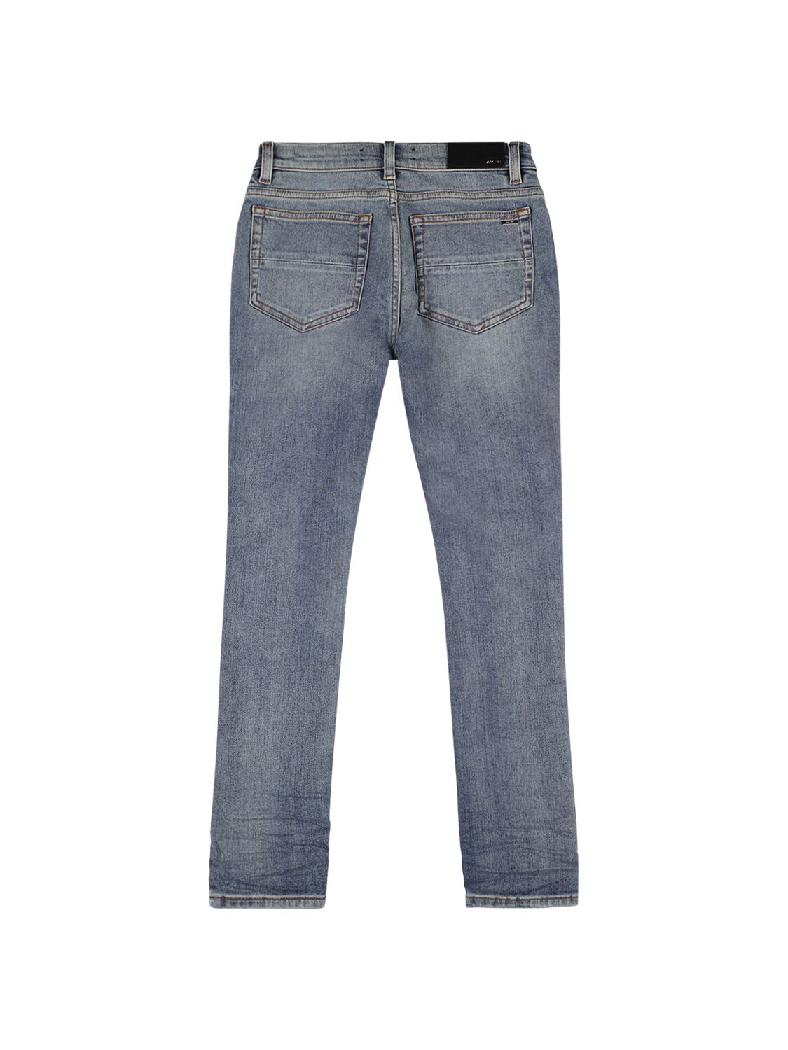Amiri Stretch Cotton Denim Jeans In Light Blue