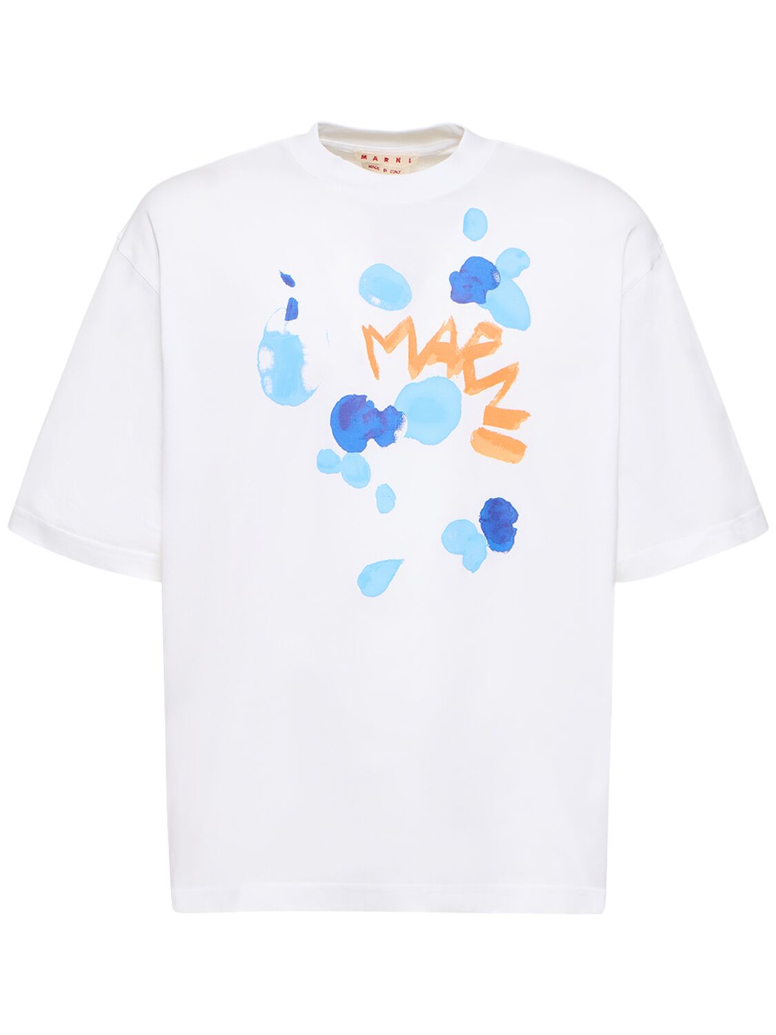 Image of Flower Print Cotton Jersey Loose T-shirt