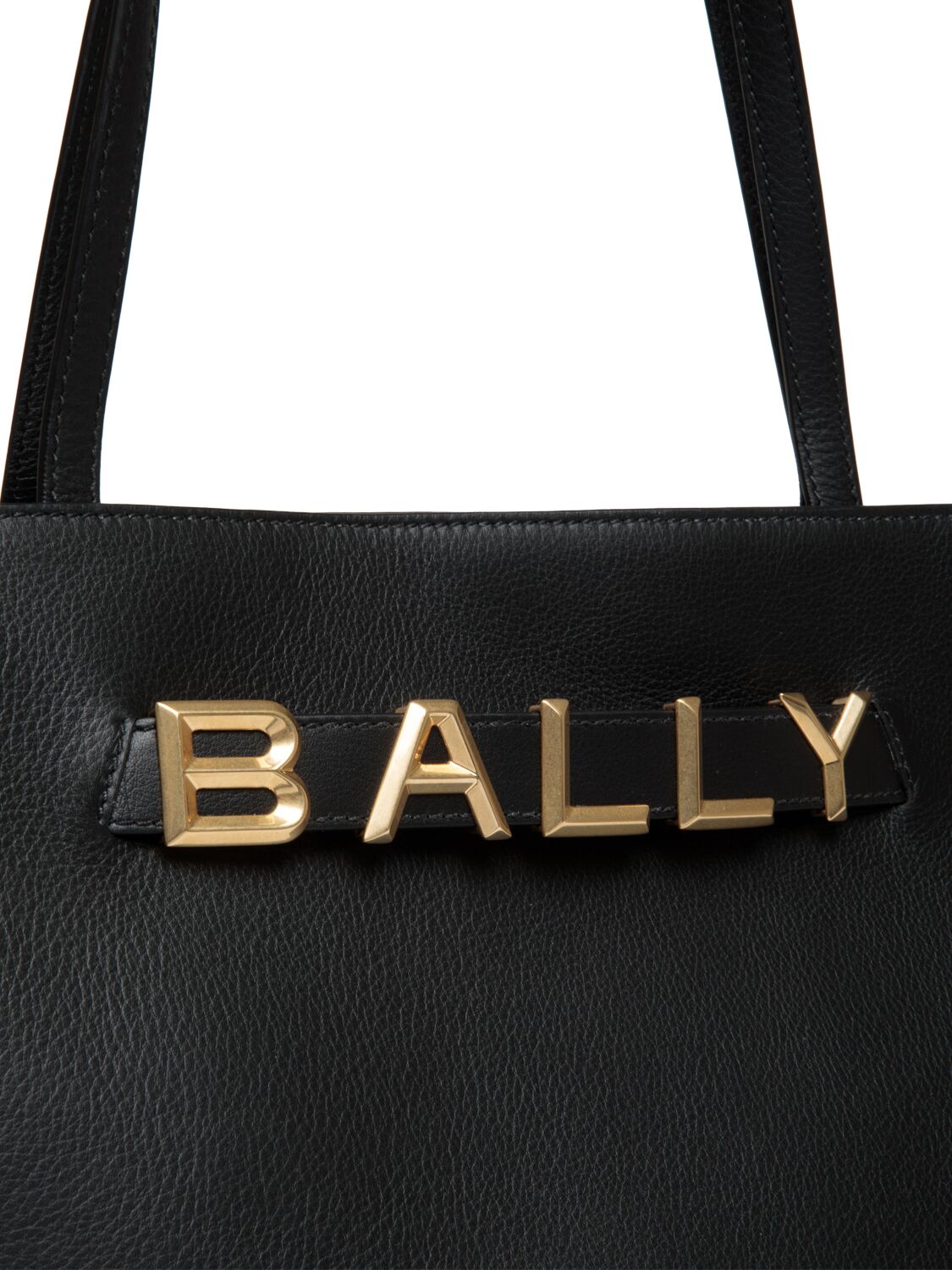 Shop Bally Spell Leather Shoulder Bag In Black