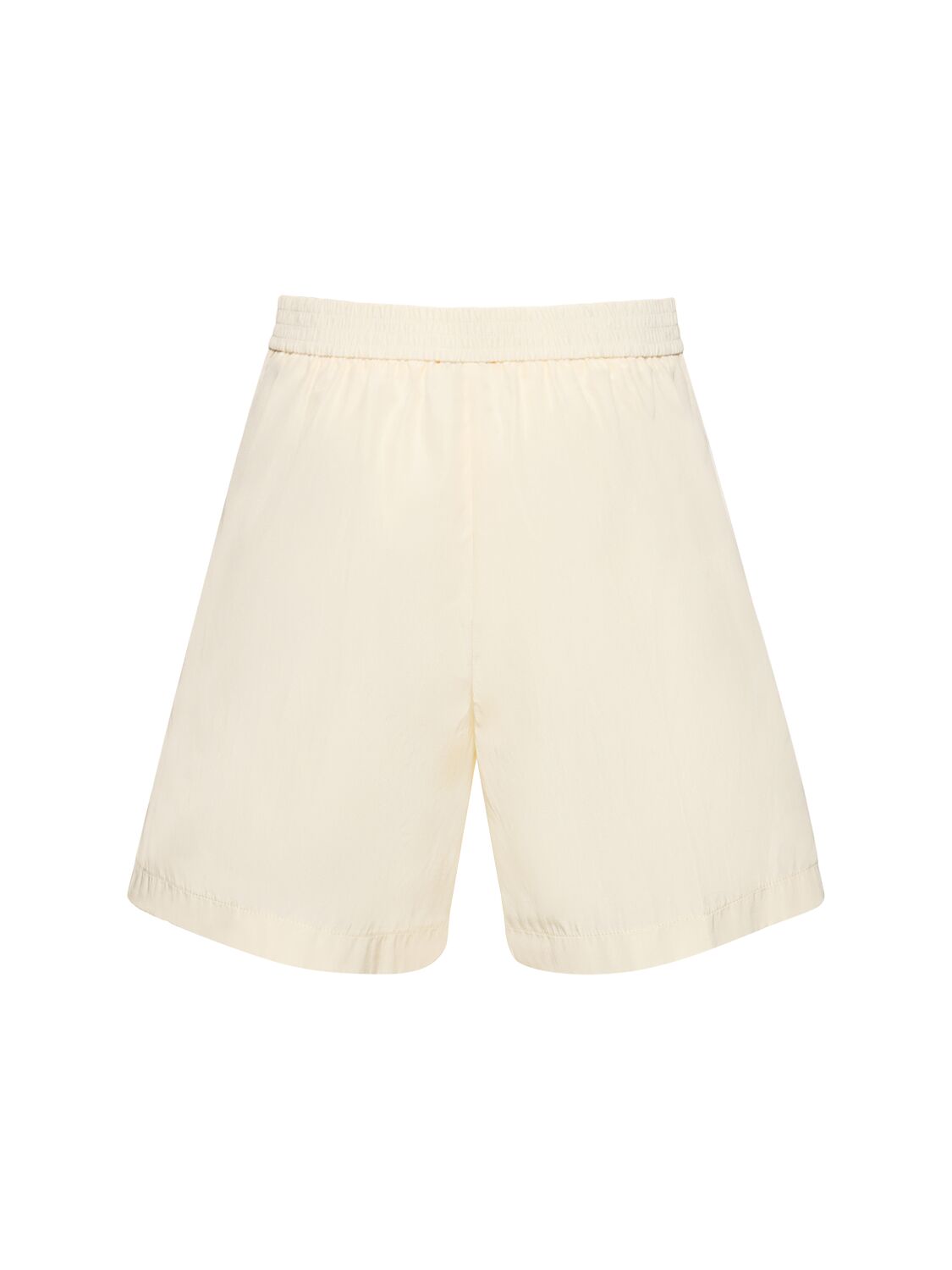 Shop Forte Forte Chic Taffeta Bermuda Shorts In White