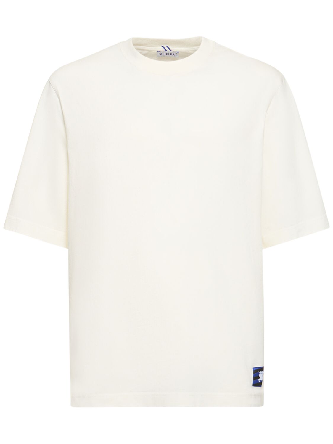 Burberry T-shirt Aus Baumwolljersey Mit Logo In Neutral