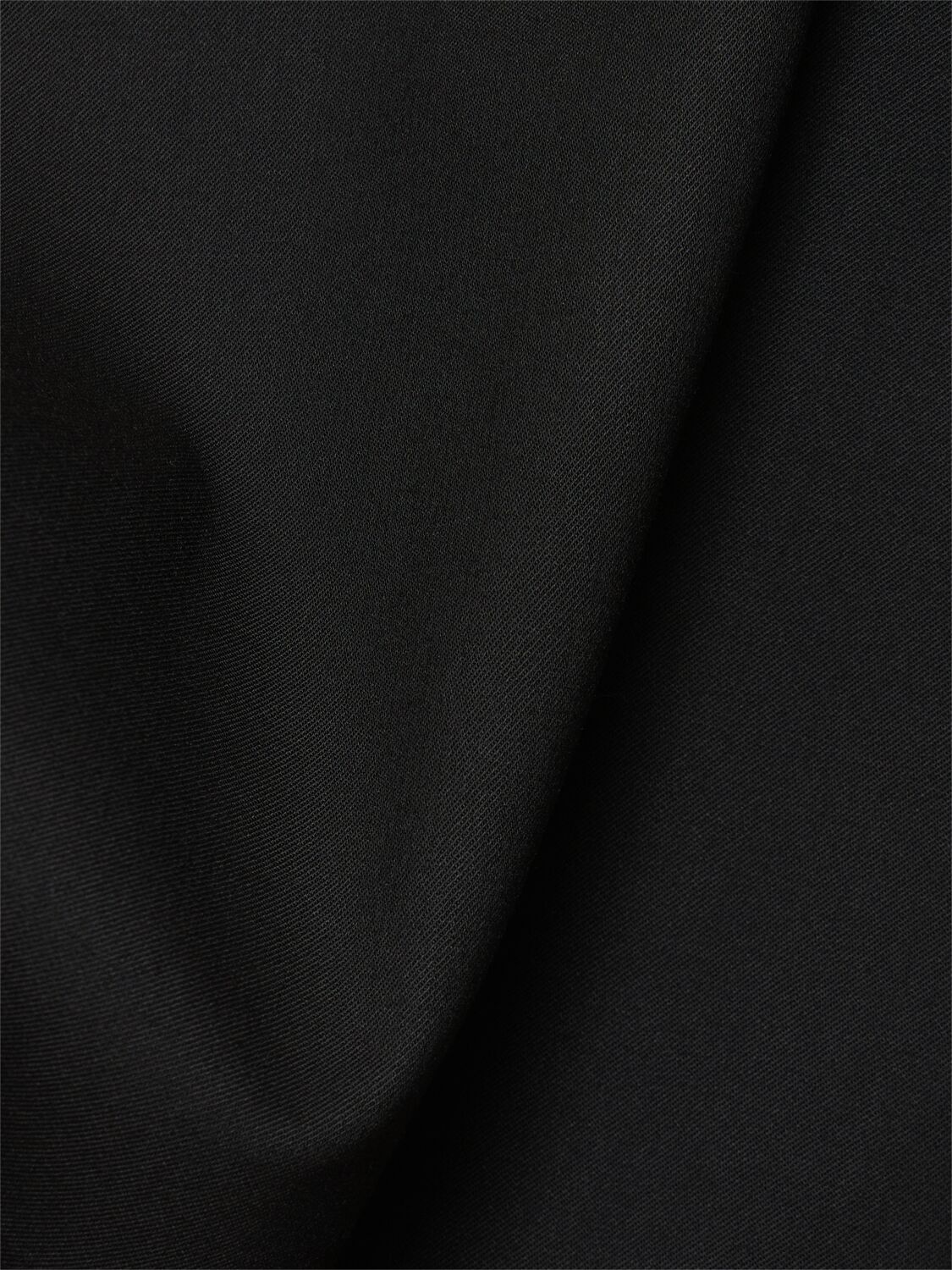 Shop Coperni Open Back Crepe Midi Dress W/cape In Black