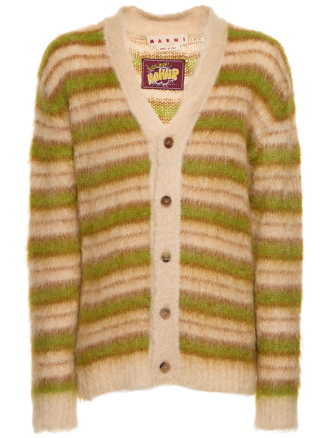 Image of Iconic Mohair Blend Knit Cardigan
