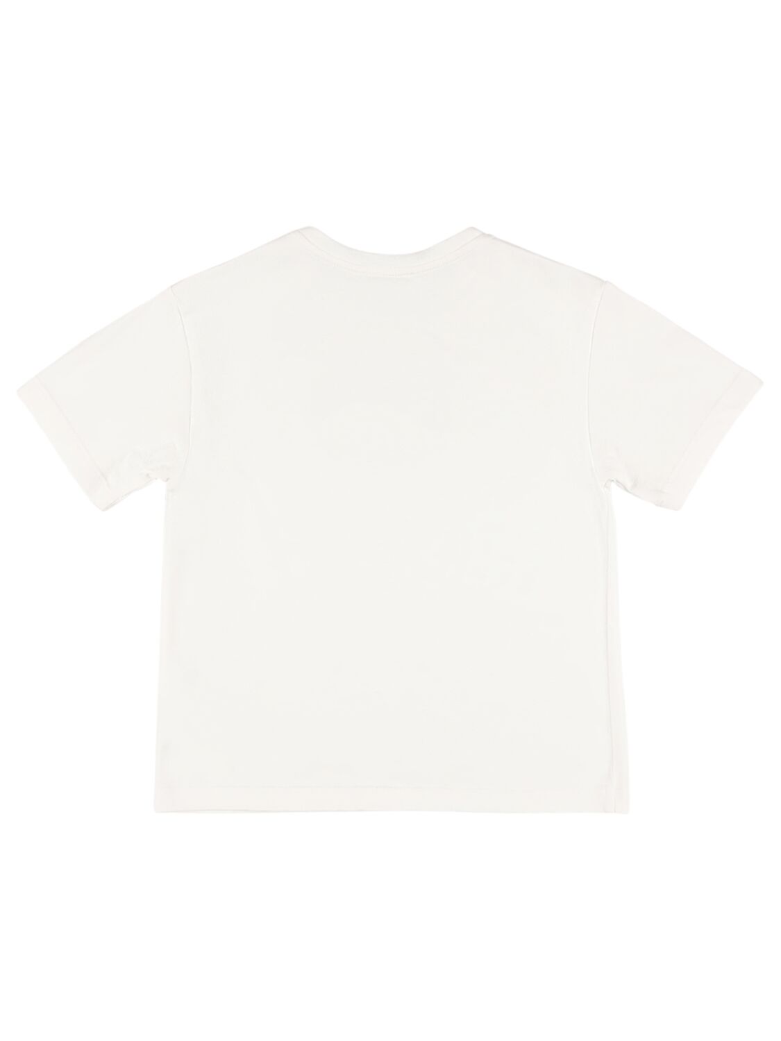 DOLCE & GABBANA LOGO PRINTED COTTON JERSEY T-SHIRT 