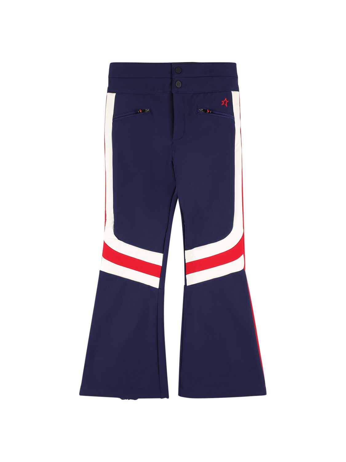 Shop Perfect Moment Aurora Flared Ski Pants In Navy
