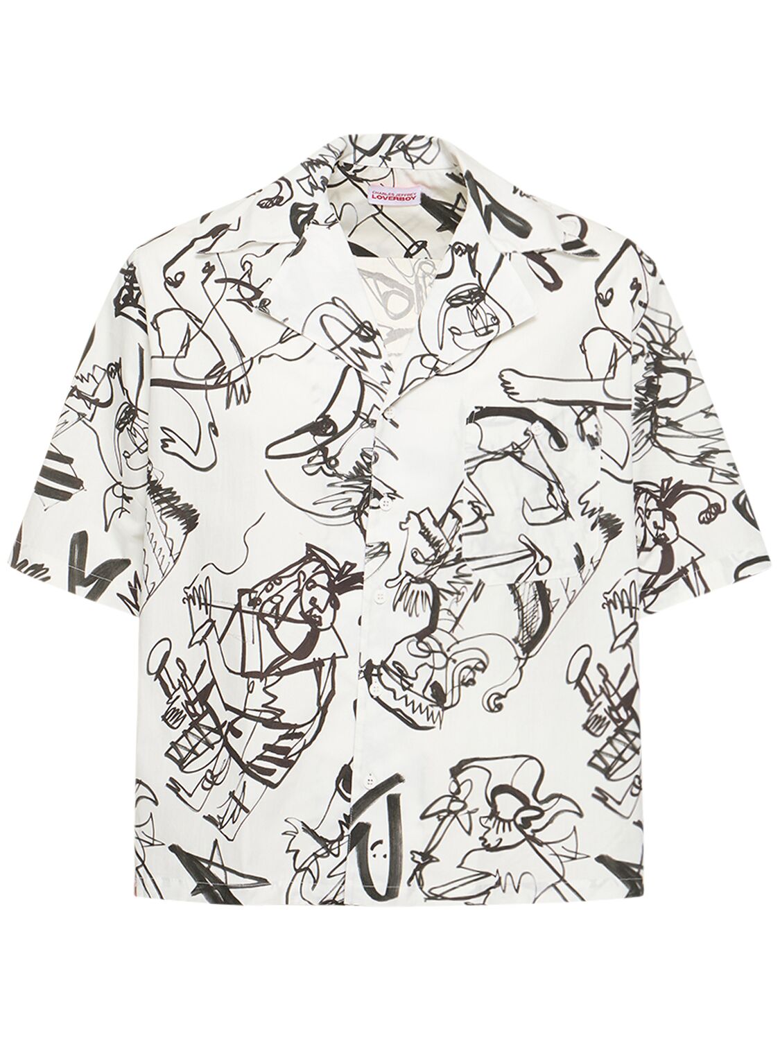 Shop Charles Jeffrey Loverboy Hawaiian Shirt In White Jester