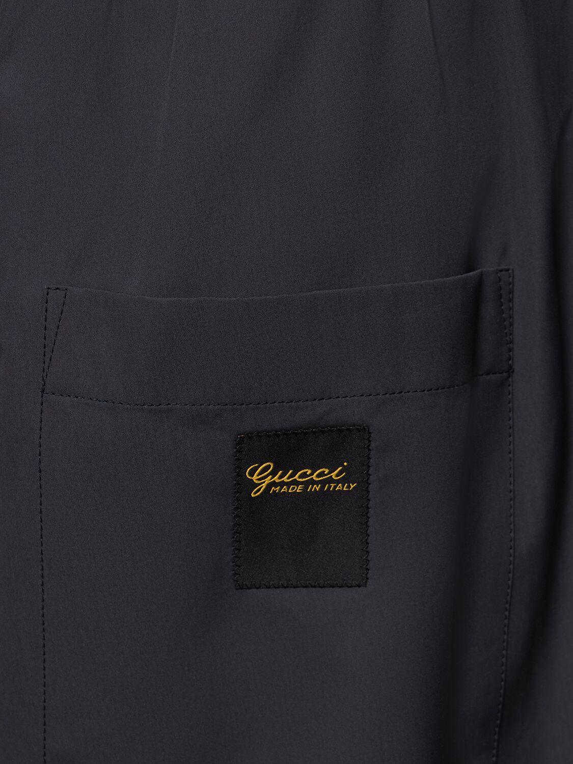 Shop Gucci Oversize Cotton Skater Pants In Graphite