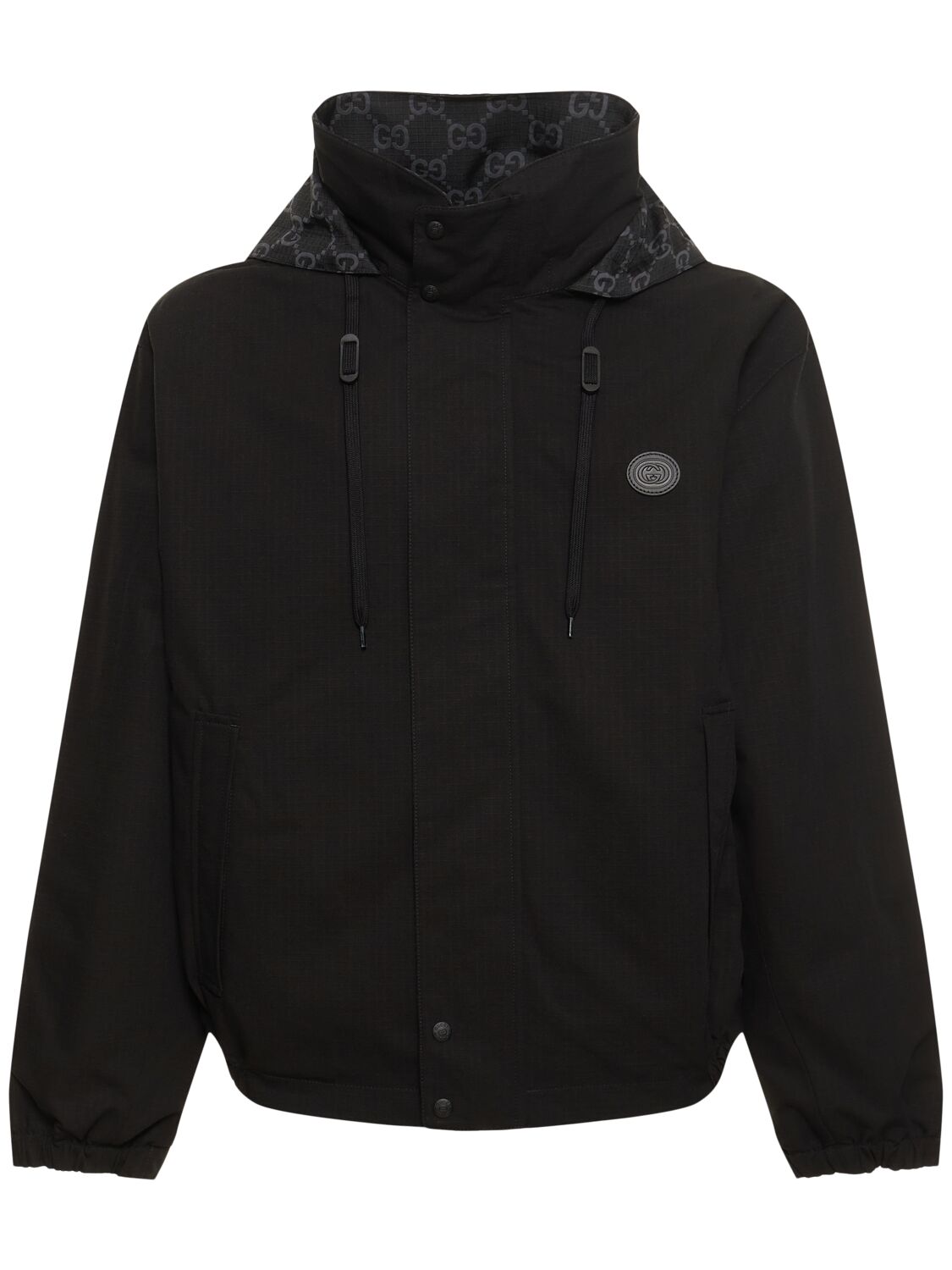 Shop Gucci Gg Ripstop Tech Jacket In Black