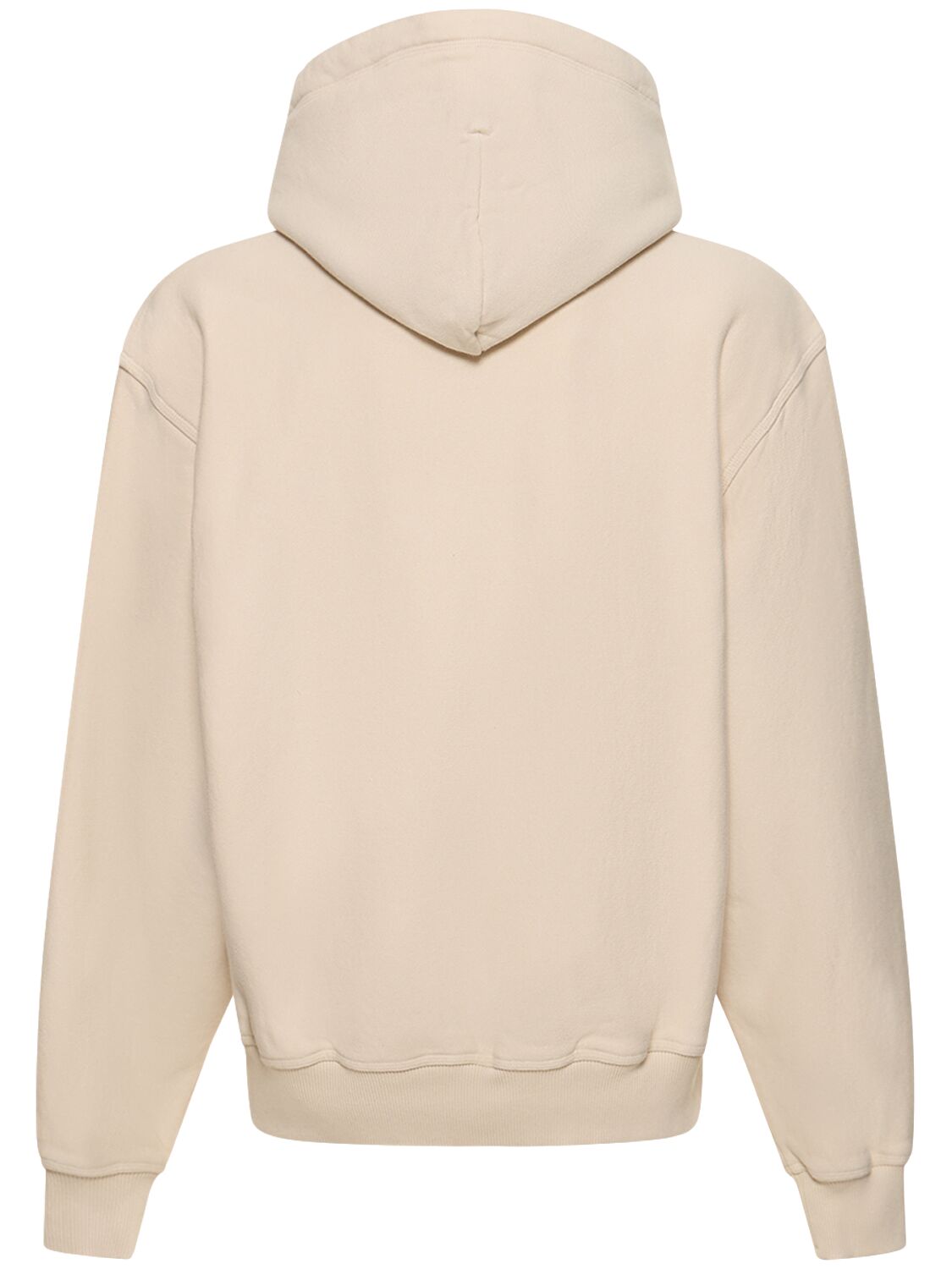 Shop Burberry Logo Cotton Hoodie In Soap