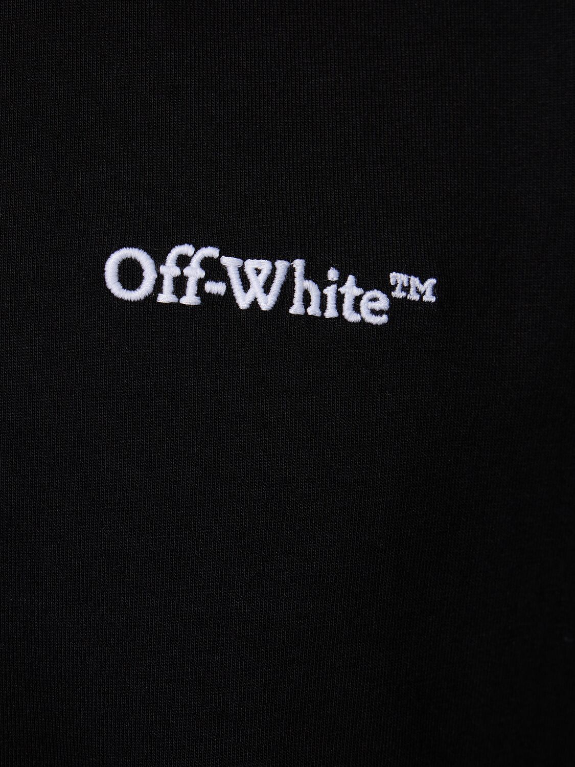 Shop Off-white Tattoo Arrow Skate Cotton T-shirt In Black