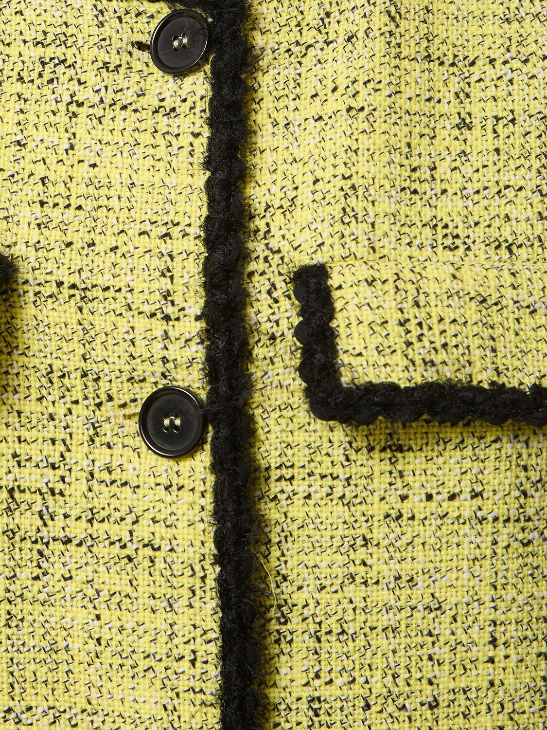 Shop Msgm Cotton Vest W/pockets In Yellow,black