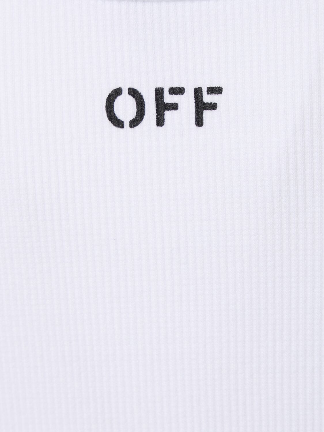Shop Off-white Off Stamp Cotton Blend Tank Top In White