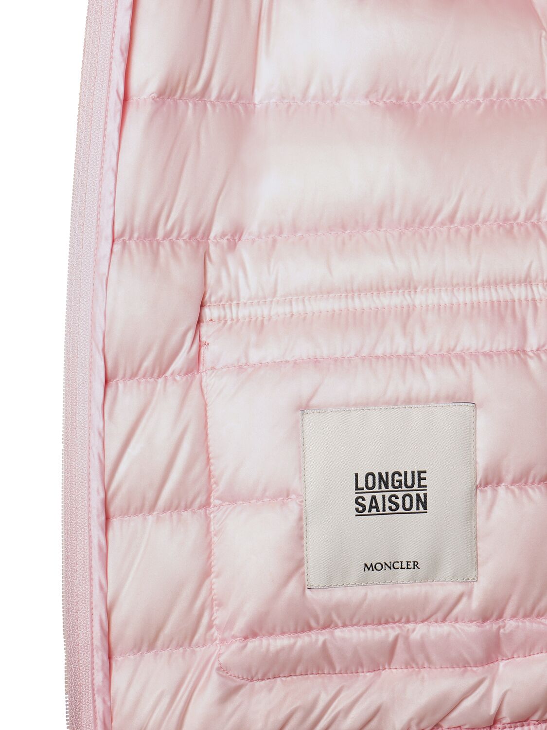 Shop Moncler Lans Short Nylon Down Jacket In Rose