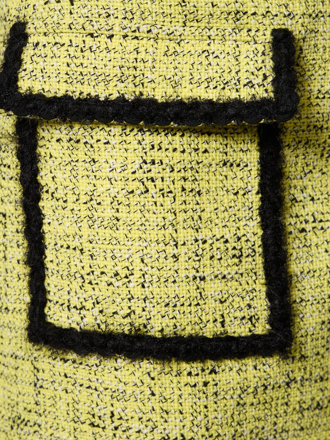 Shop Msgm Cotton Wrap Mini Skirt In Yellow,black