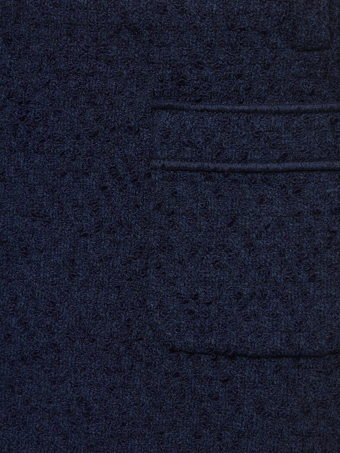 Shop Philosophy Di Lorenzo Serafini Bouclé Mini Skirt In Blue