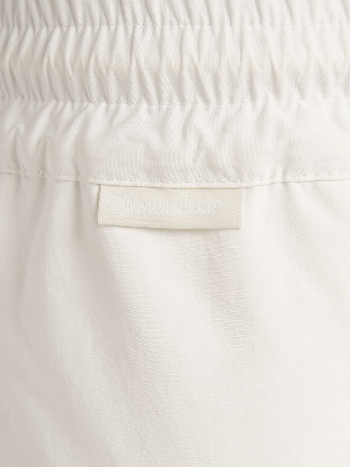 Shop Moncler Cny Cotton Jogging Pants In White