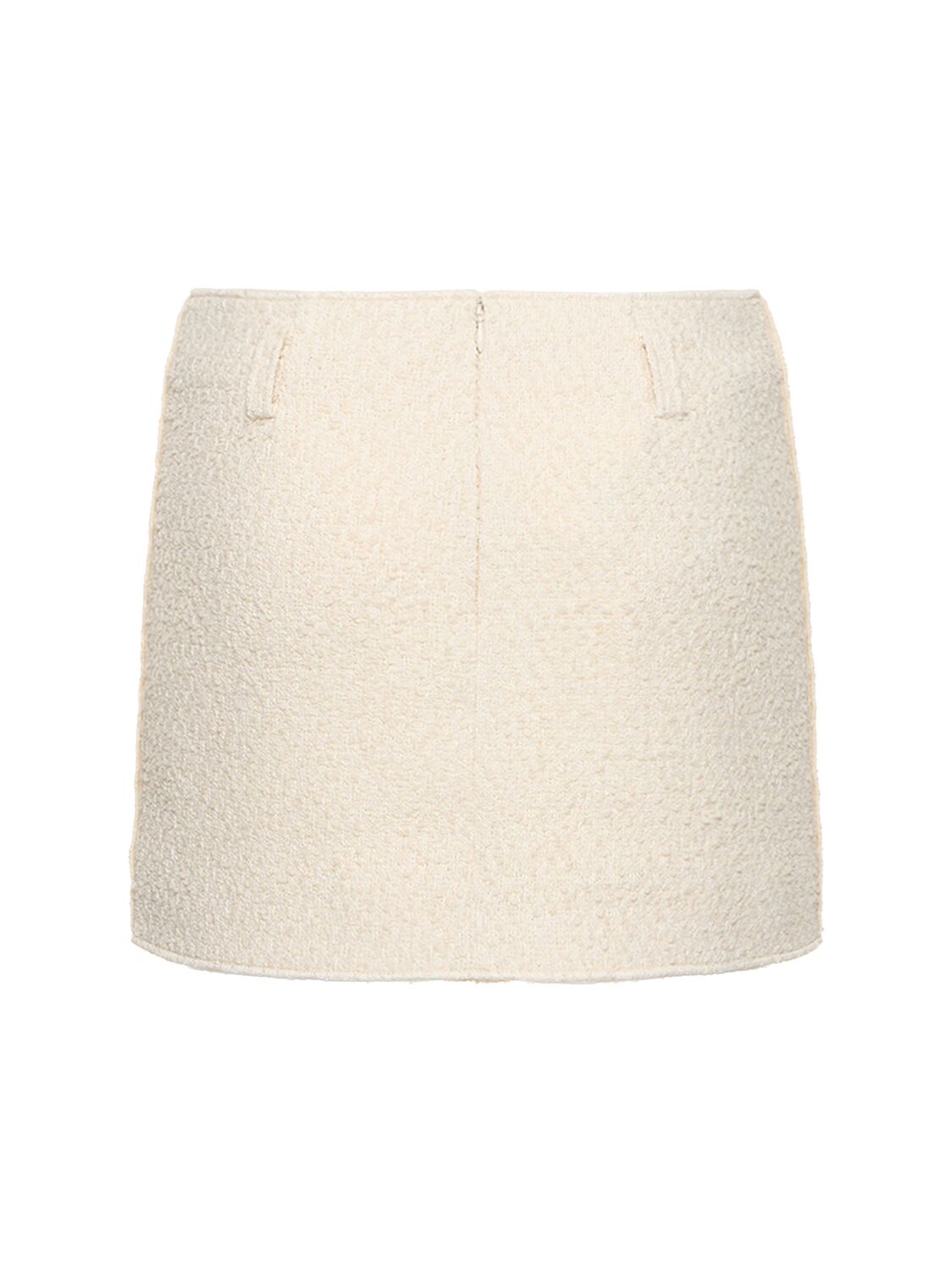 Shop Philosophy Di Lorenzo Serafini Bouclé Mini Skirt In White