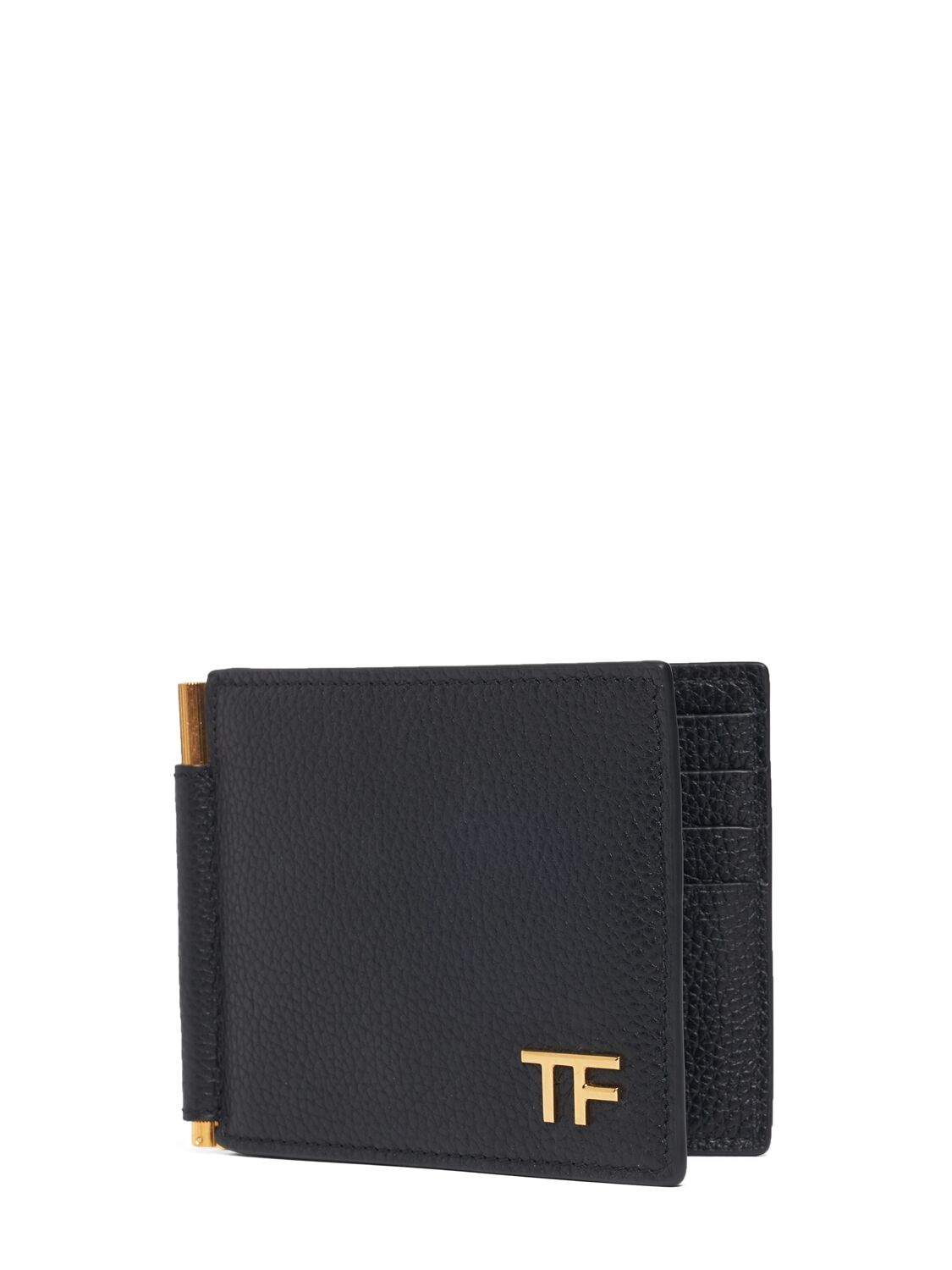 Shop Tom Ford Soft Grained Leather Wallet In Black