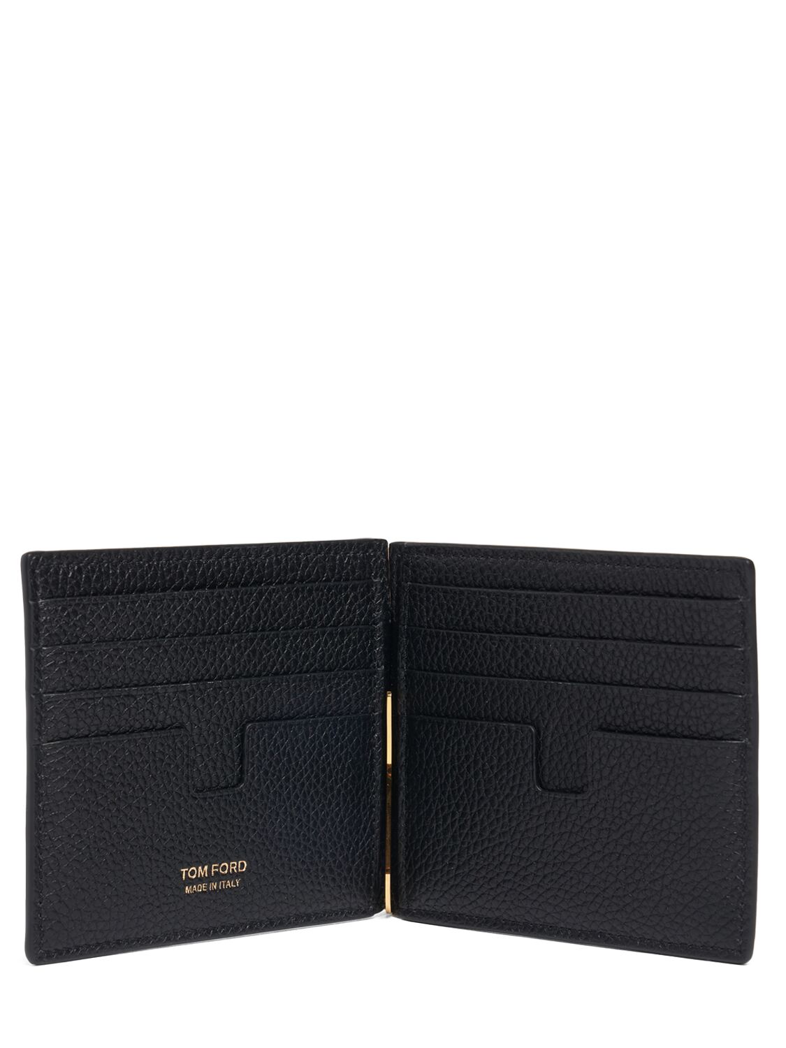 Shop Tom Ford Soft Grained Leather Wallet In Black