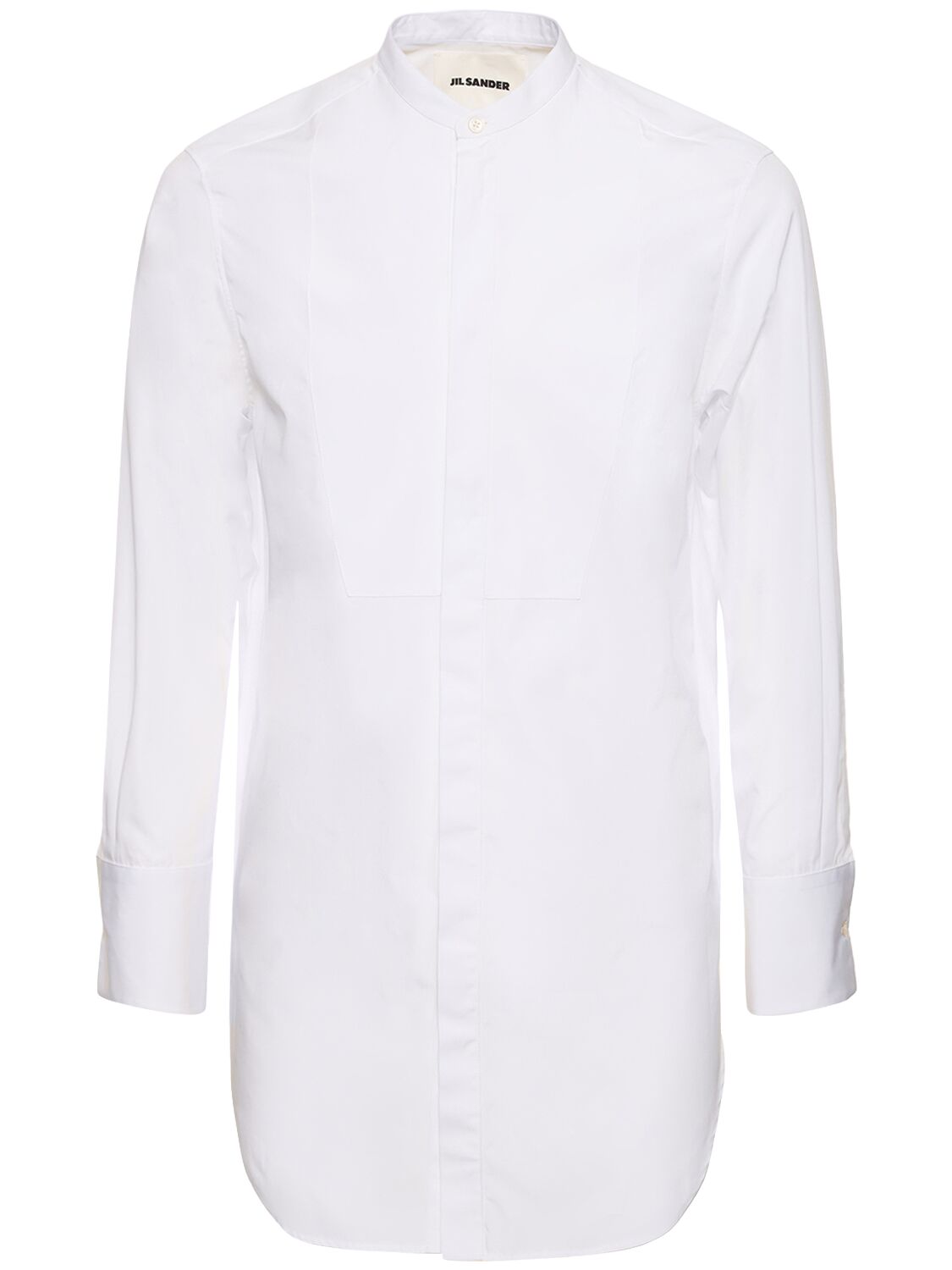 Image of Oversize Cotton Poplin Plastron Shirt