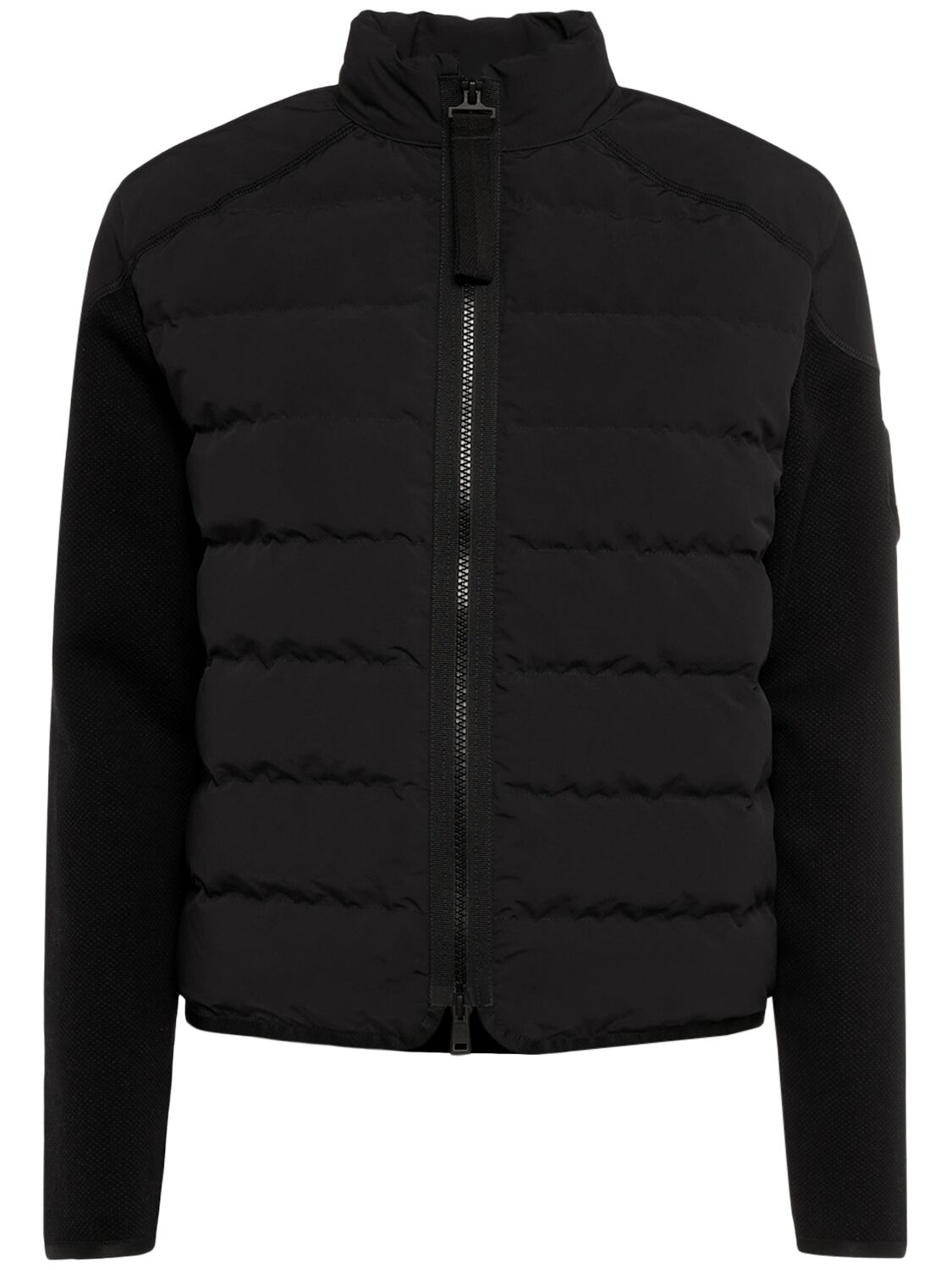Moncler Cny Padded Cotton Zip-up Down Cardigan In Black