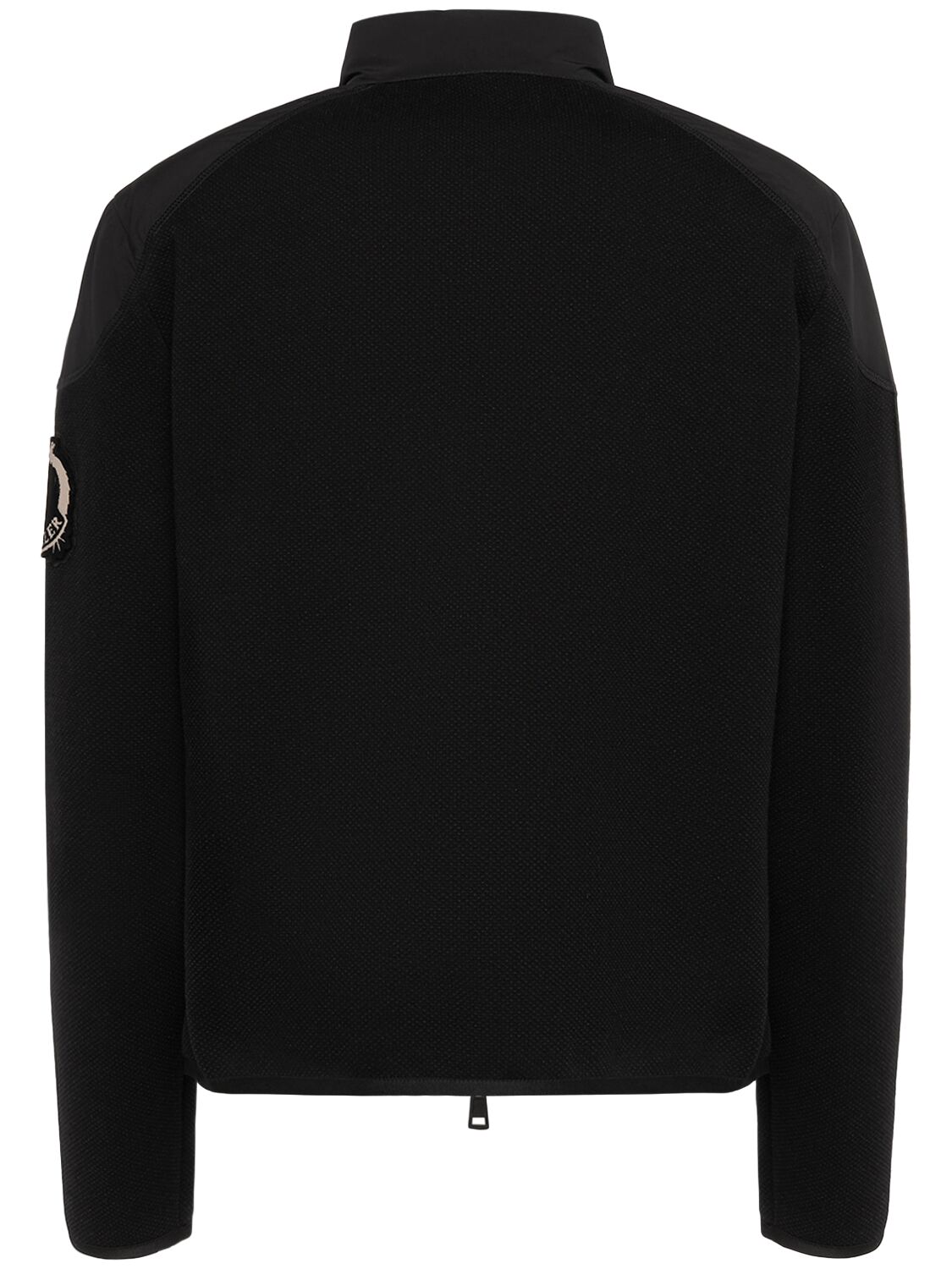 Shop Moncler Cny Padded Cotton Zip-up Down Cardigan In Black