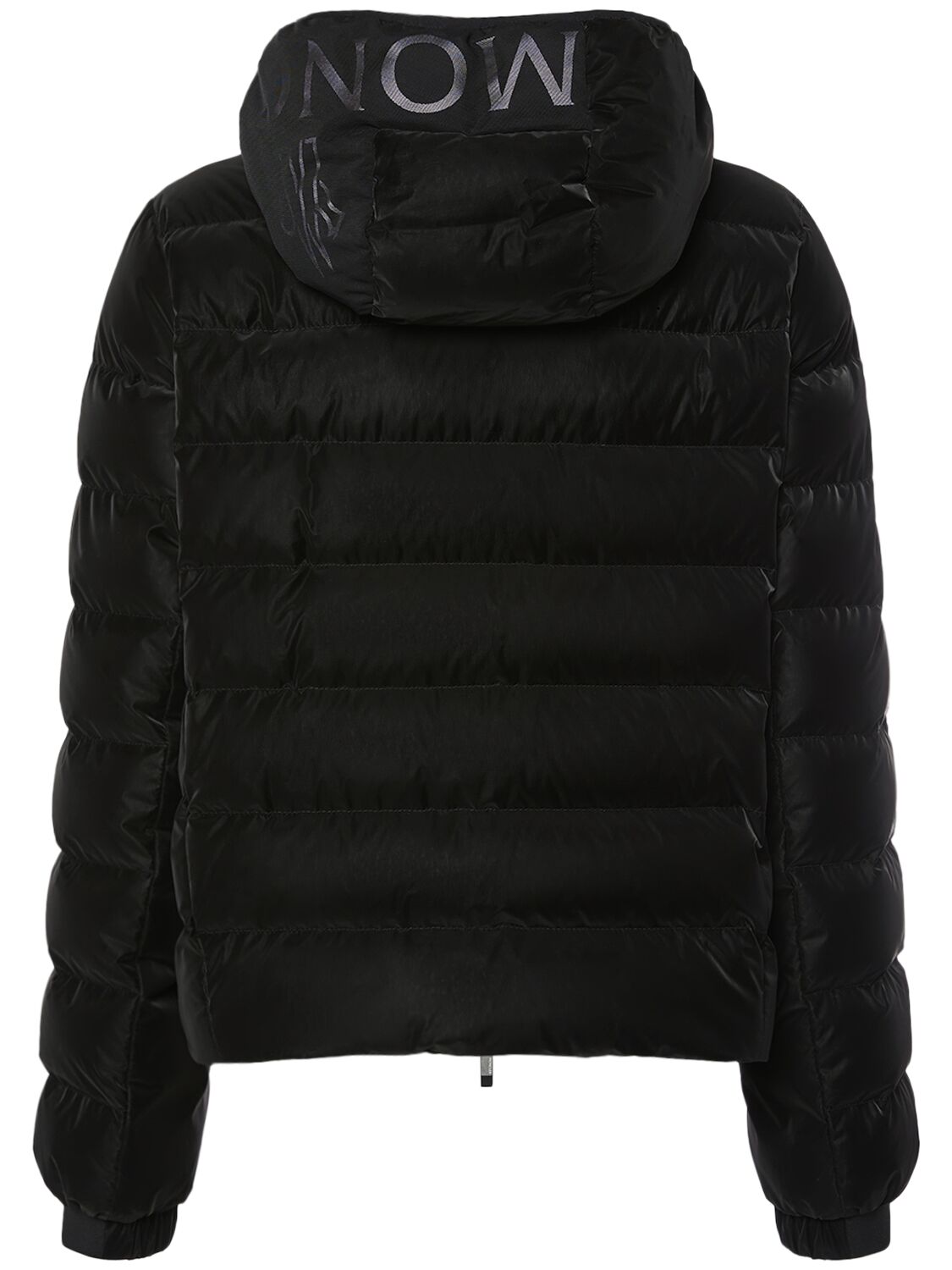 Shop Moncler Ananke Nylon Short Down Jacket In Black