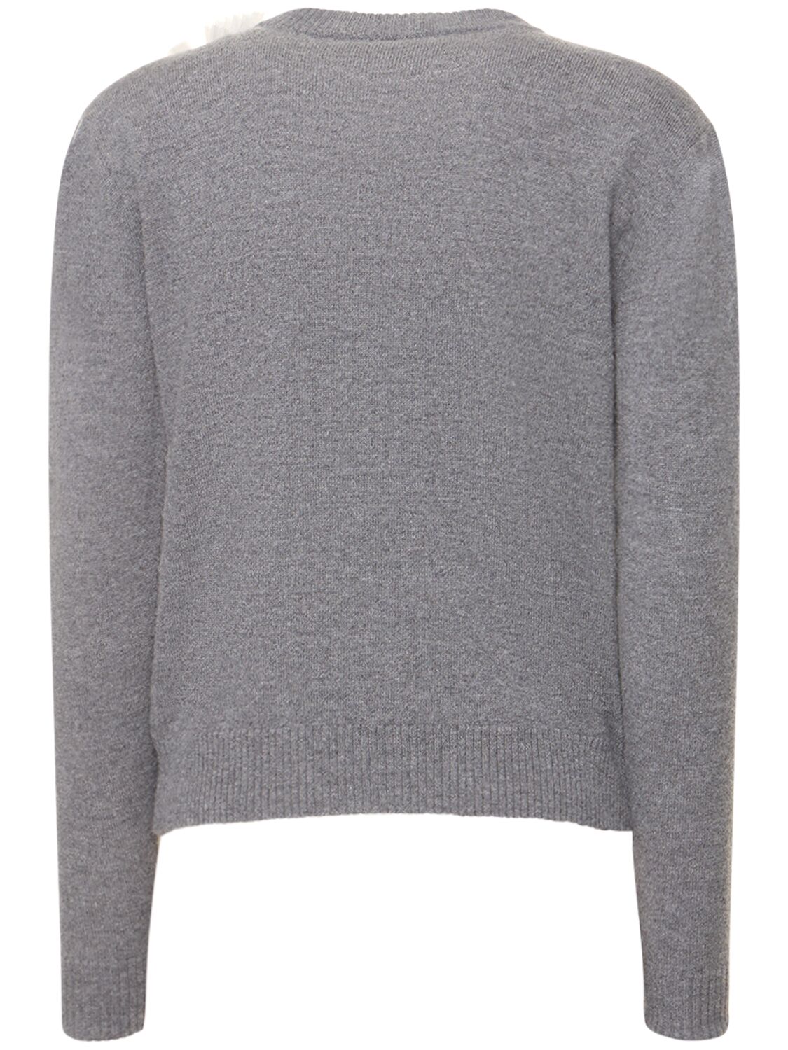Shop Msgm Wool Blend Sweater In Grey