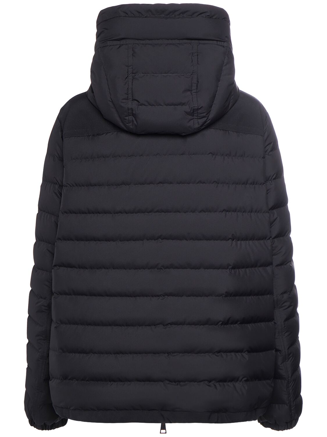 Shop Moncler Tech Down Jacket In Navy